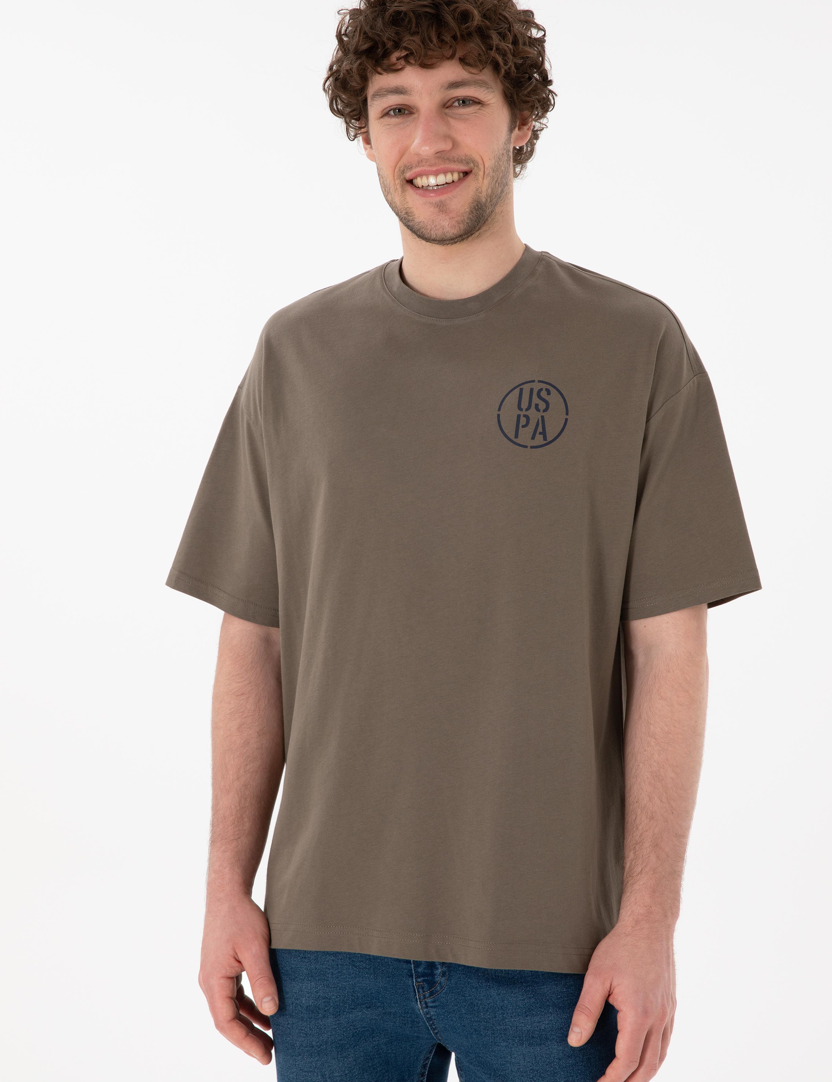 تی شرت یقه گرد آستین کوتاه Oversize یقه گرد مردانه یو اس پولو | U.S. Polo Assn. - تصویر 4