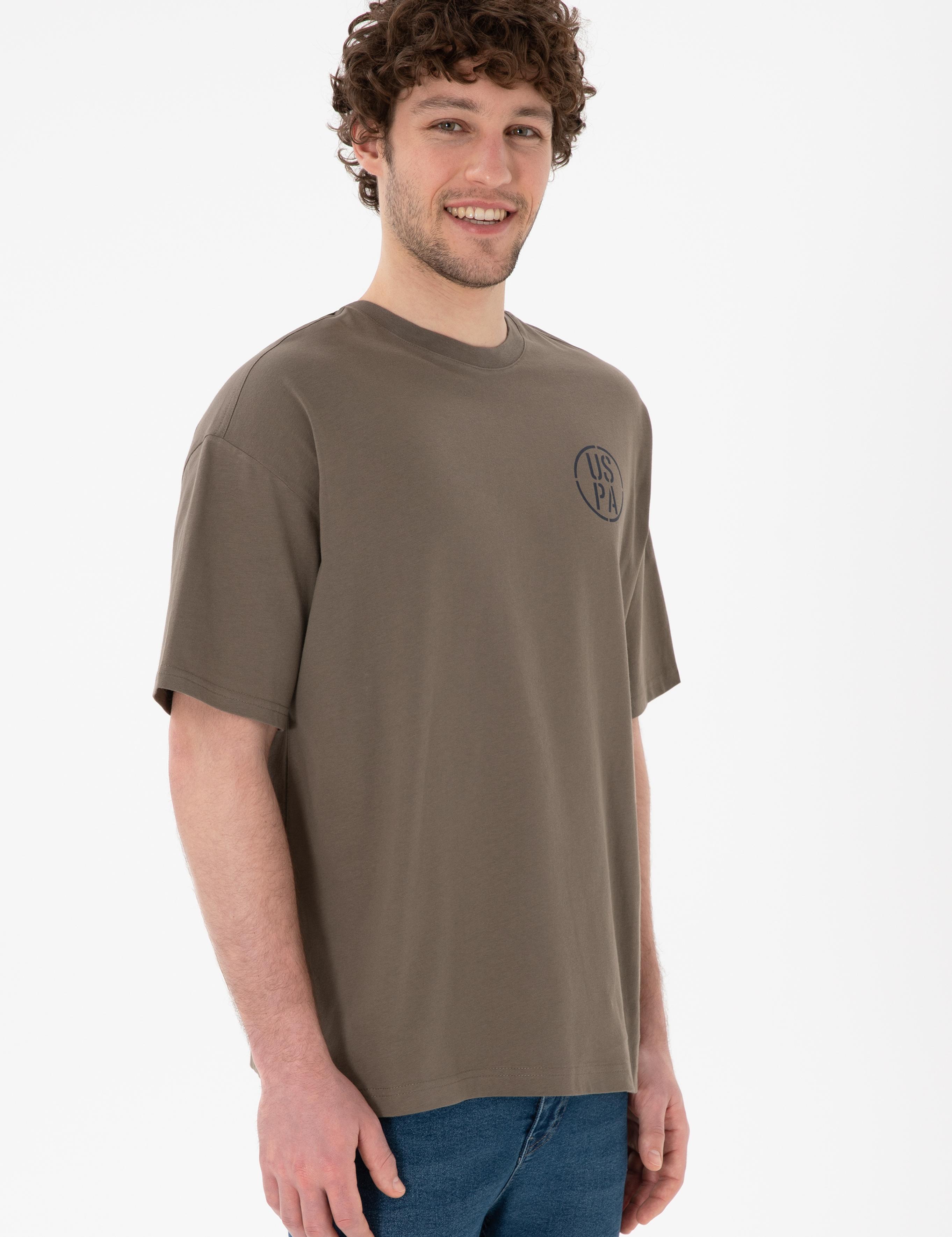 تی شرت یقه گرد آستین کوتاه Oversize یقه گرد مردانه یو اس پولو | U.S. Polo Assn. - تصویر 2