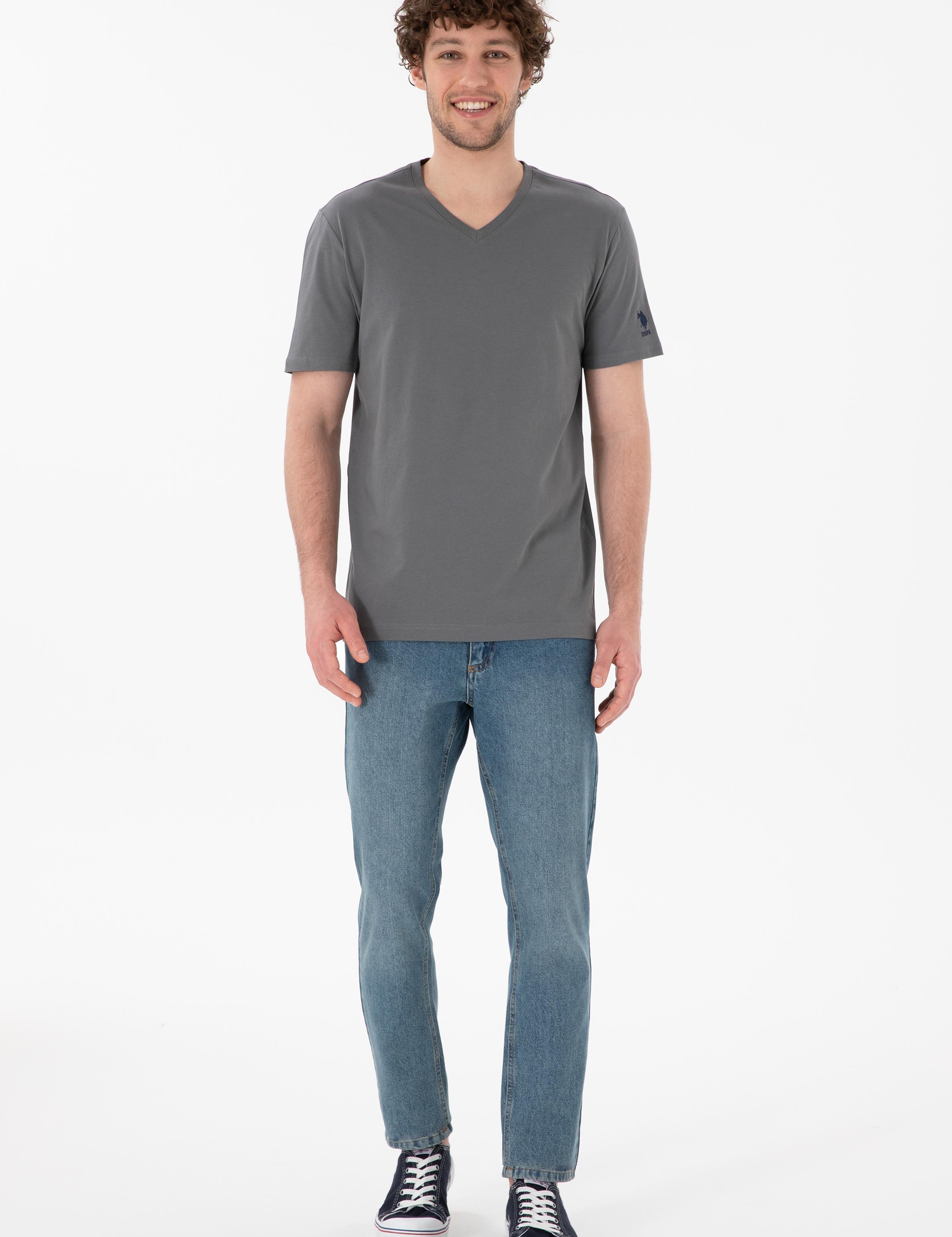 تی شرت یقه هفت آستین کوتاه رگولار یقه هفت مردانه یو اس پولو | U.S. Polo Assn. - تصویر 5