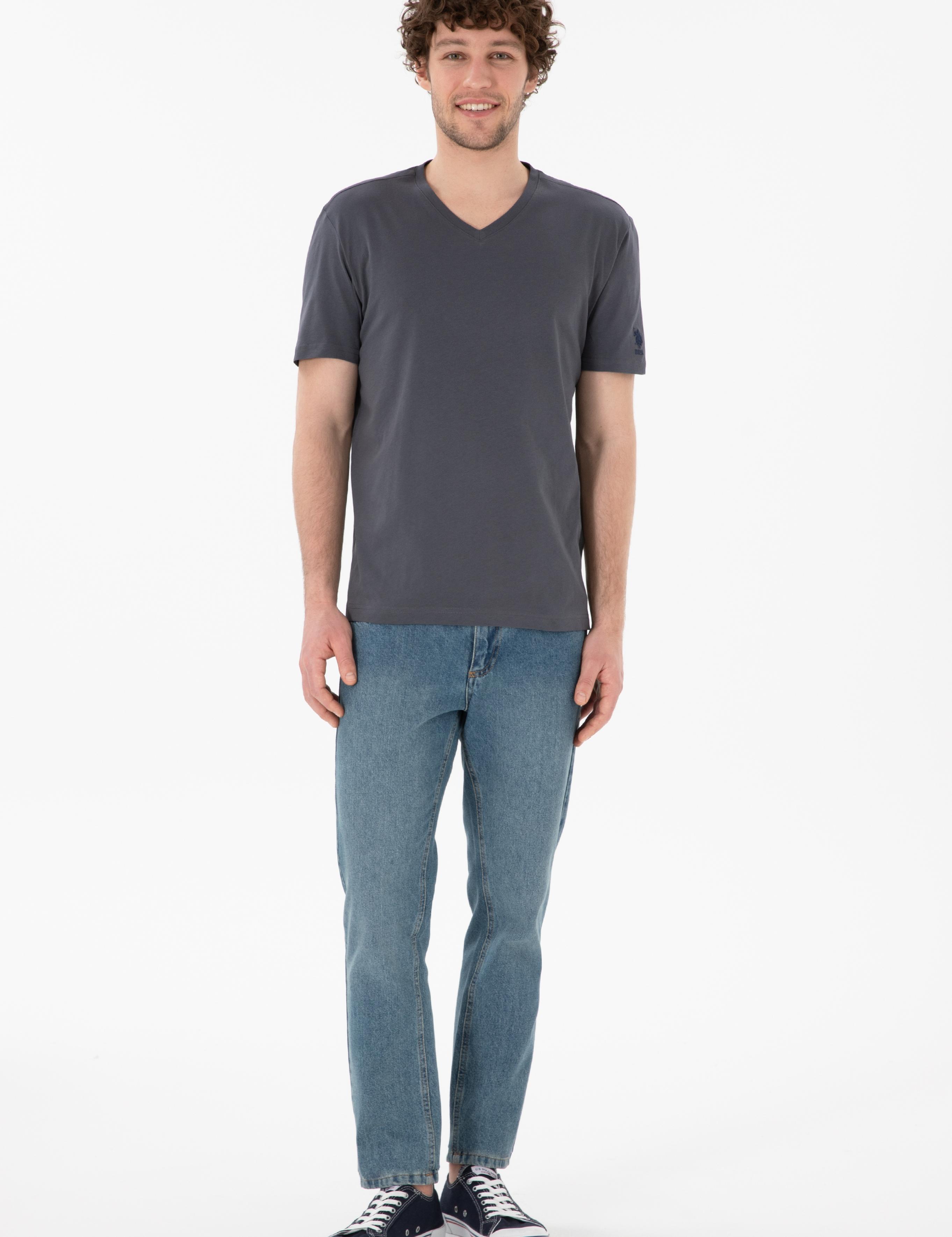 تی شرت یقه هفت آستین کوتاه رگولار یقه هفت مردانه یو اس پولو | U.S. Polo Assn. - تصویر 5