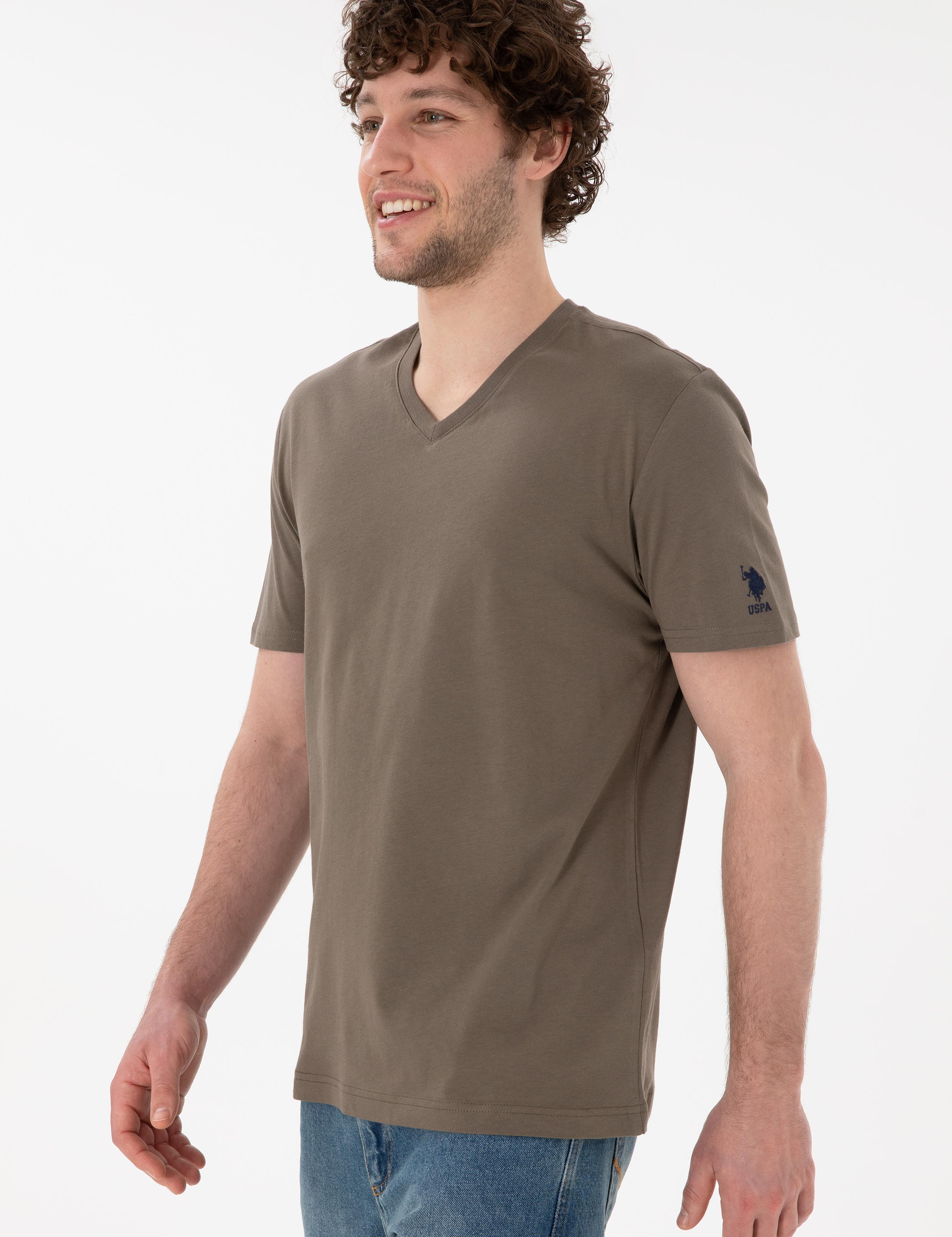 تی شرت یقه هفت آستین کوتاه رگولار یقه هفت مردانه یو اس پولو | U.S. Polo Assn. - تصویر 4