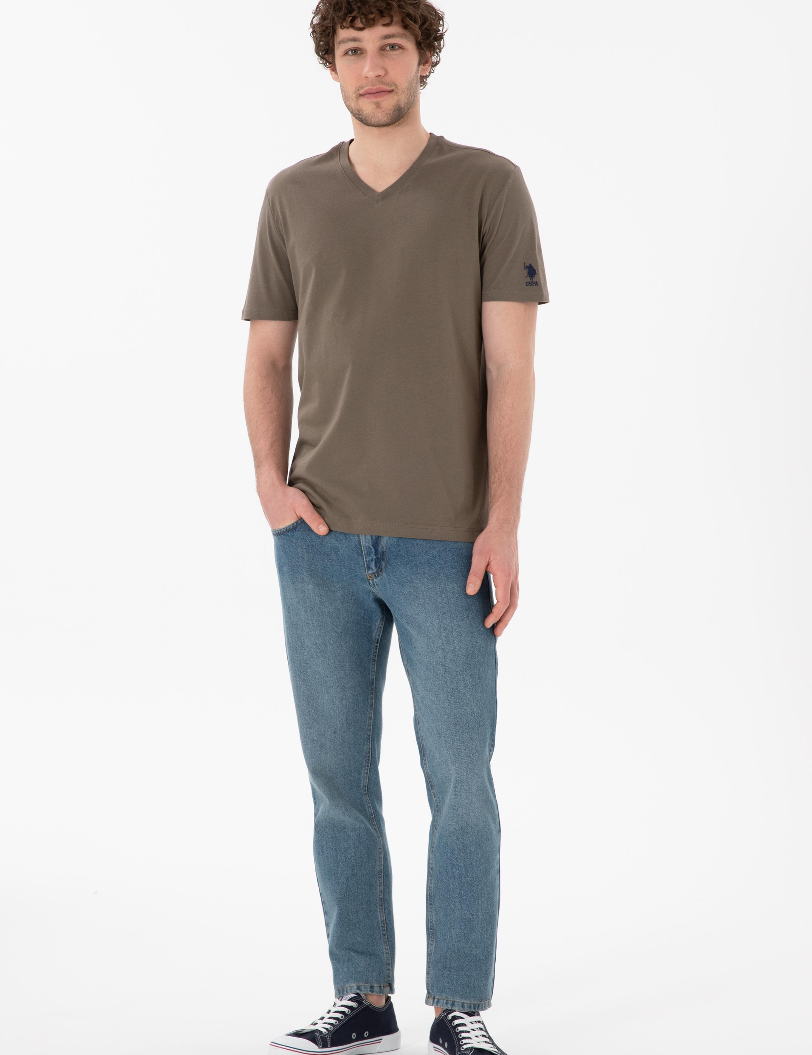 تی شرت یقه هفت آستین کوتاه رگولار یقه هفت مردانه یو اس پولو | U.S. Polo Assn. - تصویر 5