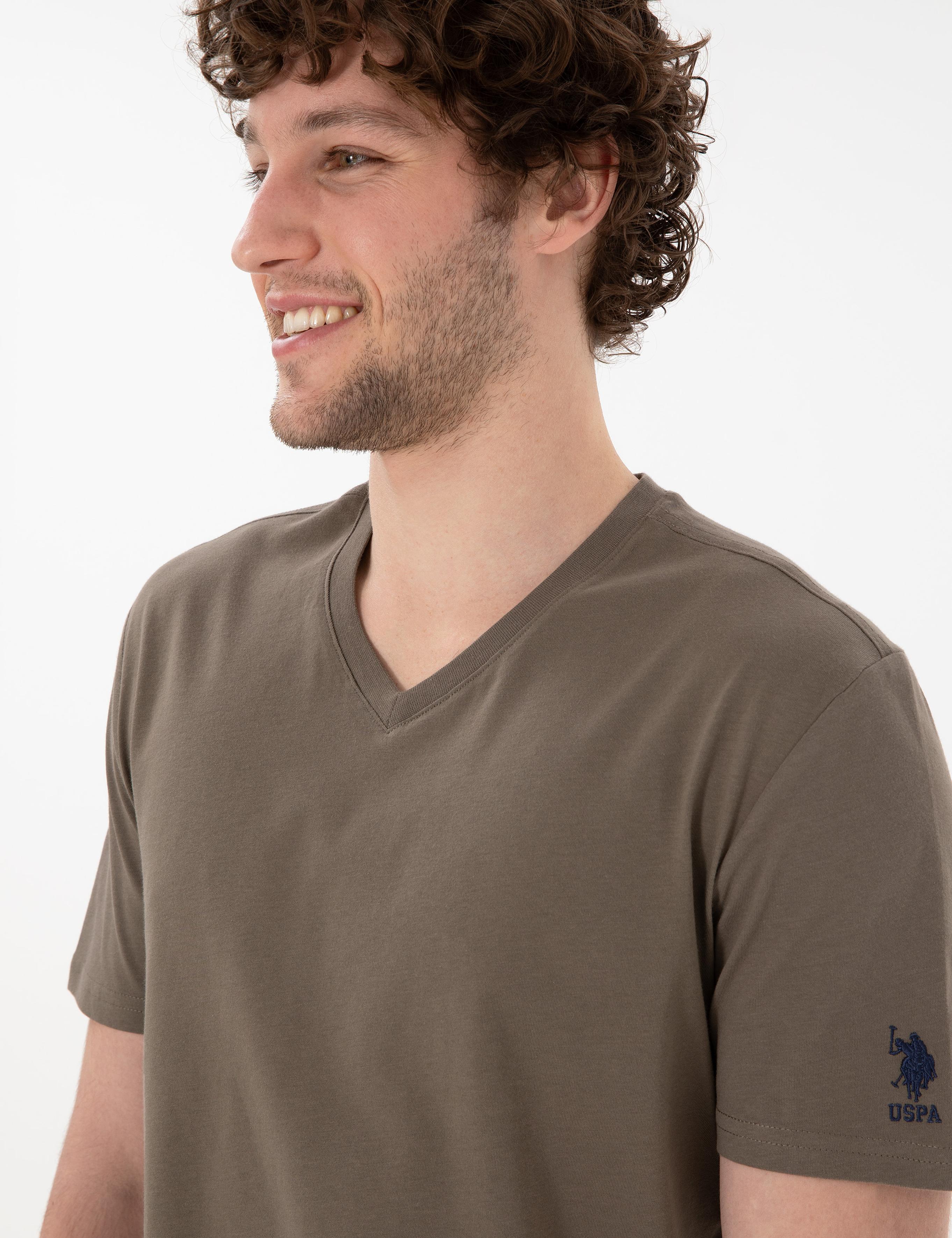 تی شرت یقه هفت آستین کوتاه رگولار یقه هفت مردانه یو اس پولو | U.S. Polo Assn. - تصویر 3