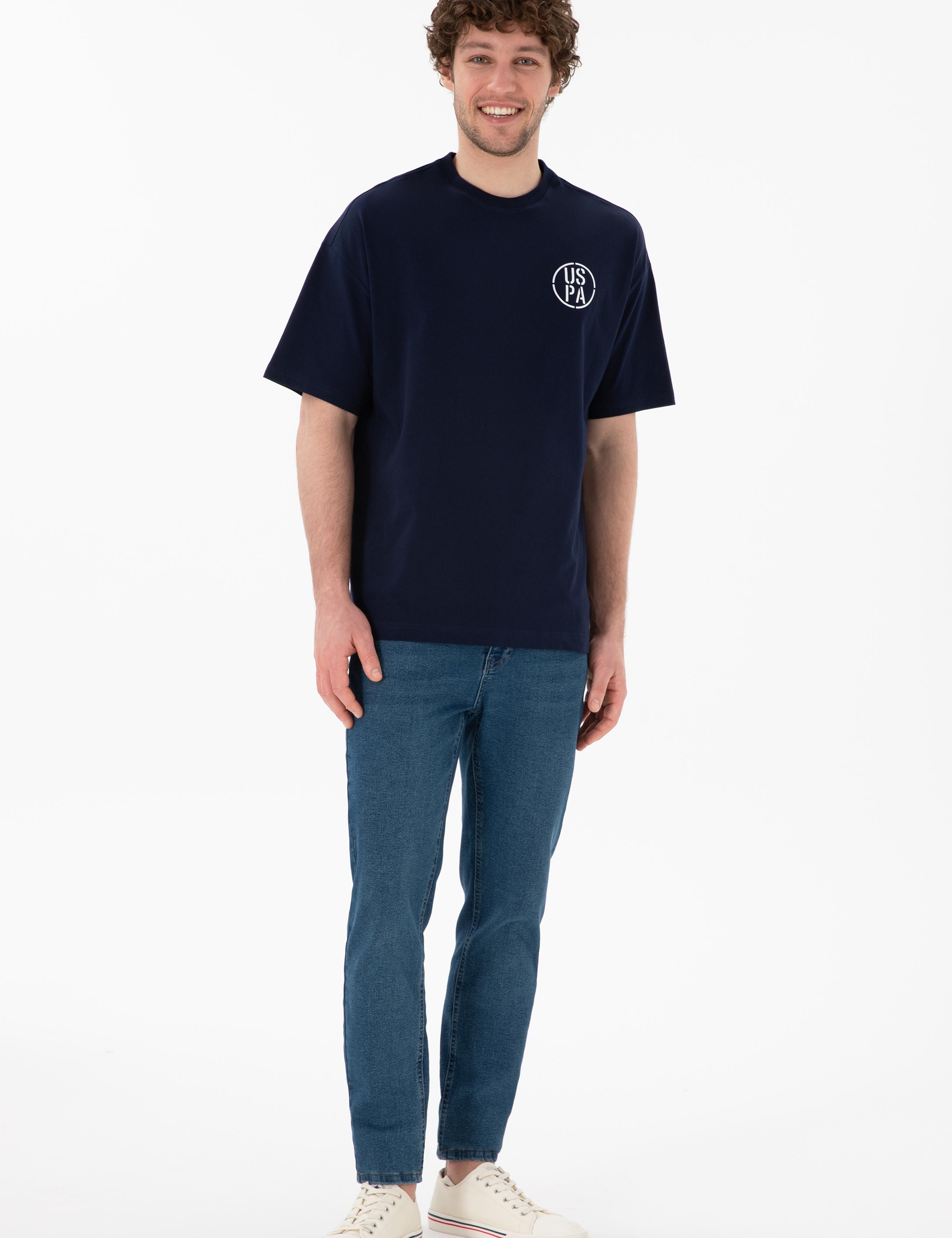 تی شرت یقه گرد آستین کوتاه Oversize یقه گرد مردانه یو اس پولو | U.S. Polo Assn. - تصویر 5