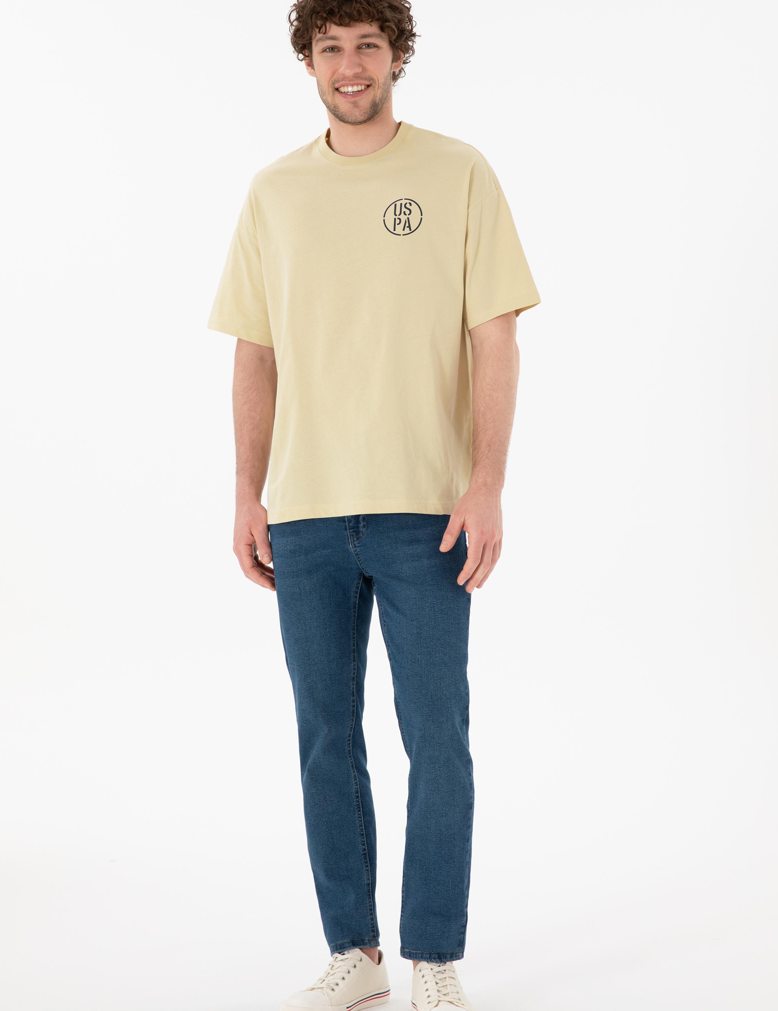 تی شرت یقه گرد آستین کوتاه Oversize یقه گرد مردانه یو اس پولو | U.S. Polo Assn. - تصویر 5