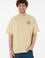 Erkek Oversize Fit Bisiklet Yaka Açık Haki Tişört
