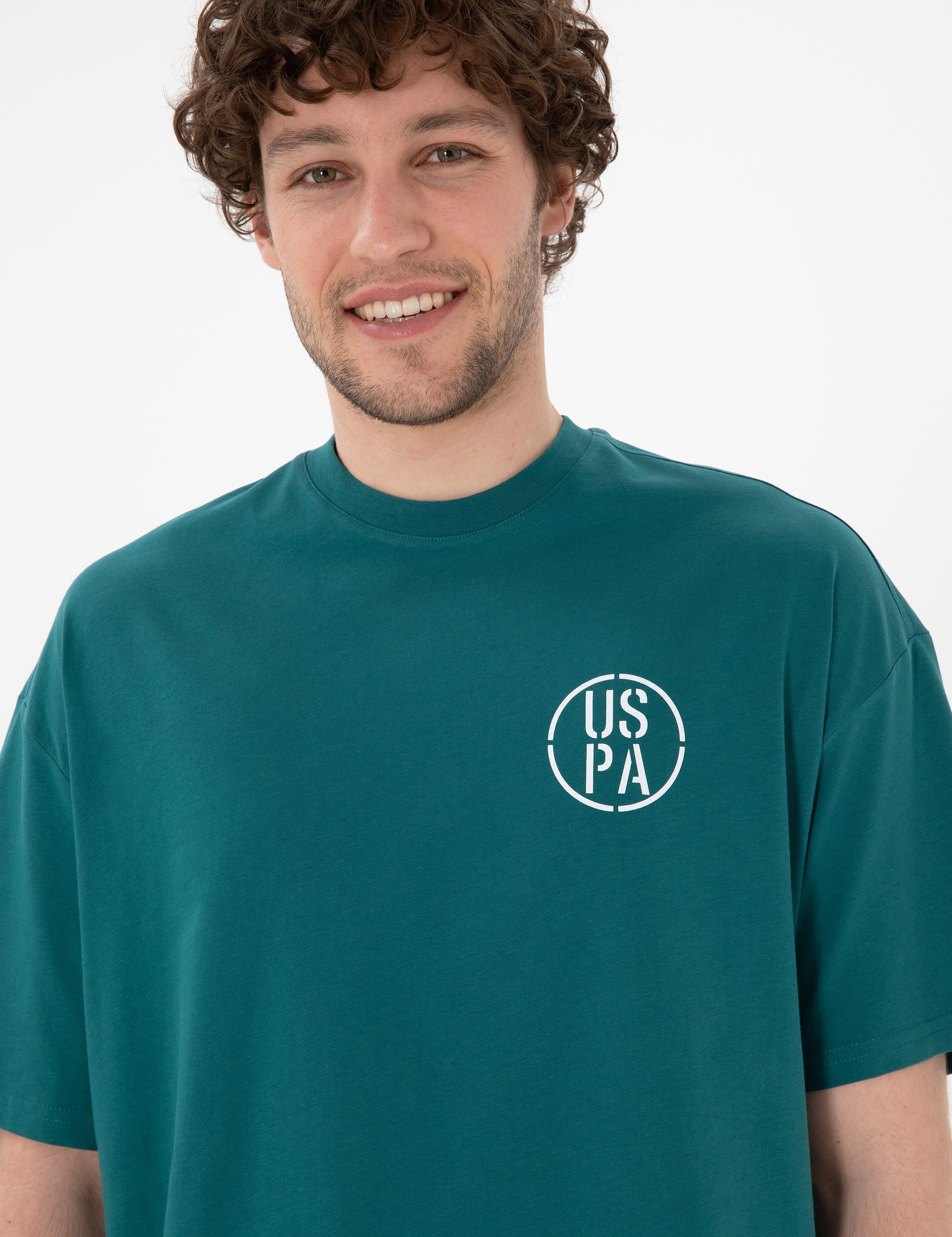 تی شرت یقه گرد آستین کوتاه Oversize یقه گرد مردانه یو اس پولو | U.S. Polo Assn. - تصویر 3