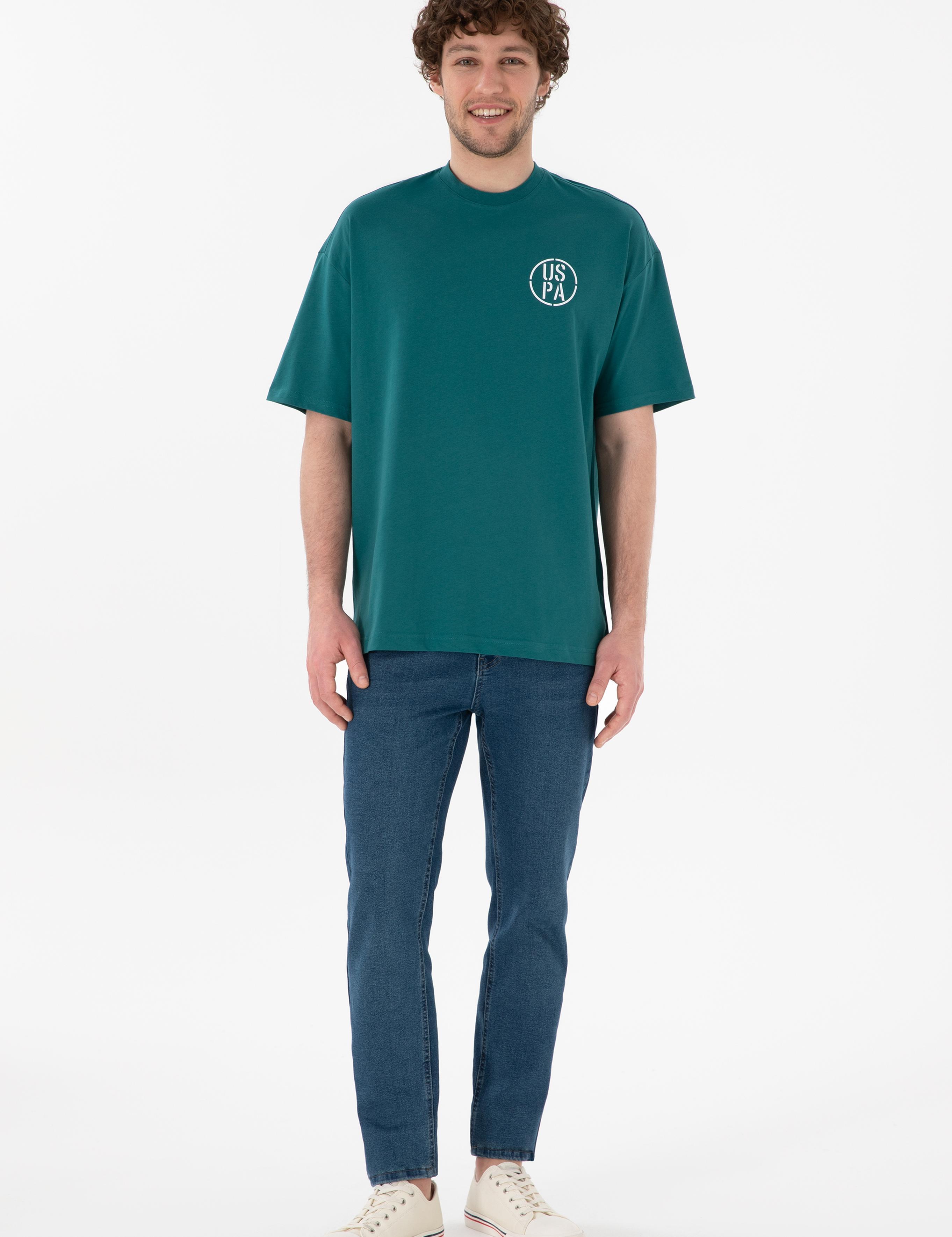 تی شرت یقه گرد آستین کوتاه Oversize یقه گرد مردانه یو اس پولو | U.S. Polo Assn. - تصویر 5