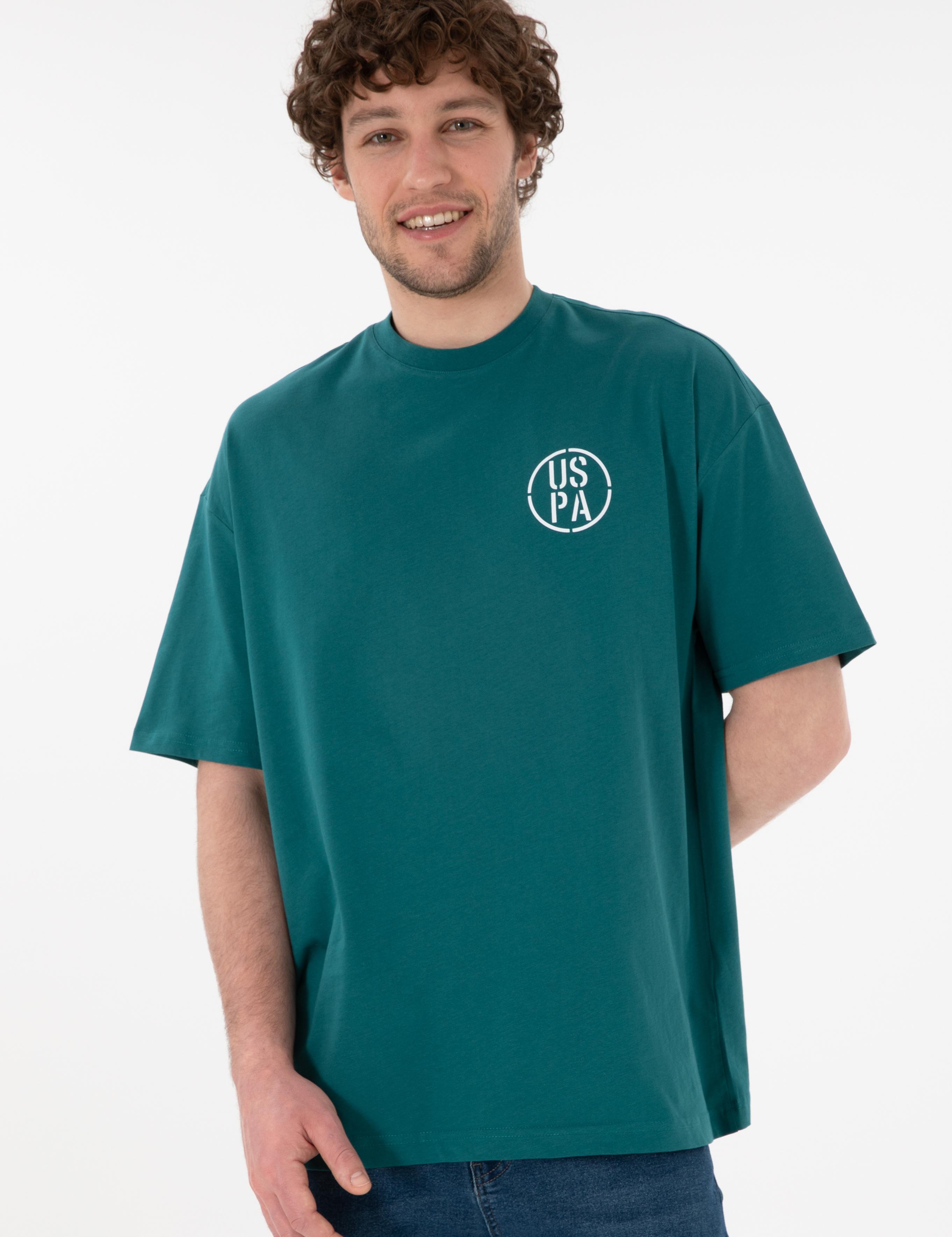 تی شرت یقه گرد آستین کوتاه Oversize یقه گرد مردانه یو اس پولو | U.S. Polo Assn. - تصویر 2