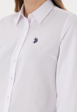 Kadın Beyaz Uzun Kollu Basic Gömlek - 50297002020