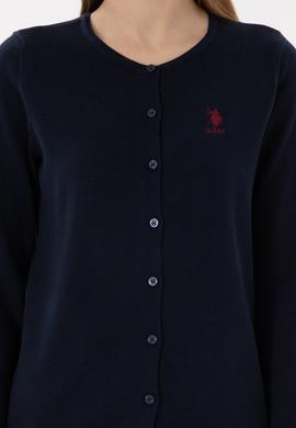 Kadın Lacivert Basic Triko Hırka - 50293537032