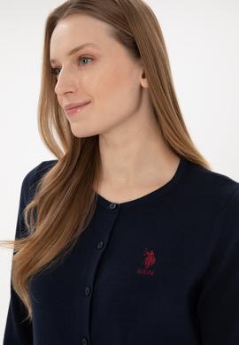 Kadın Lacivert Basic Triko Hırka - 50293537032