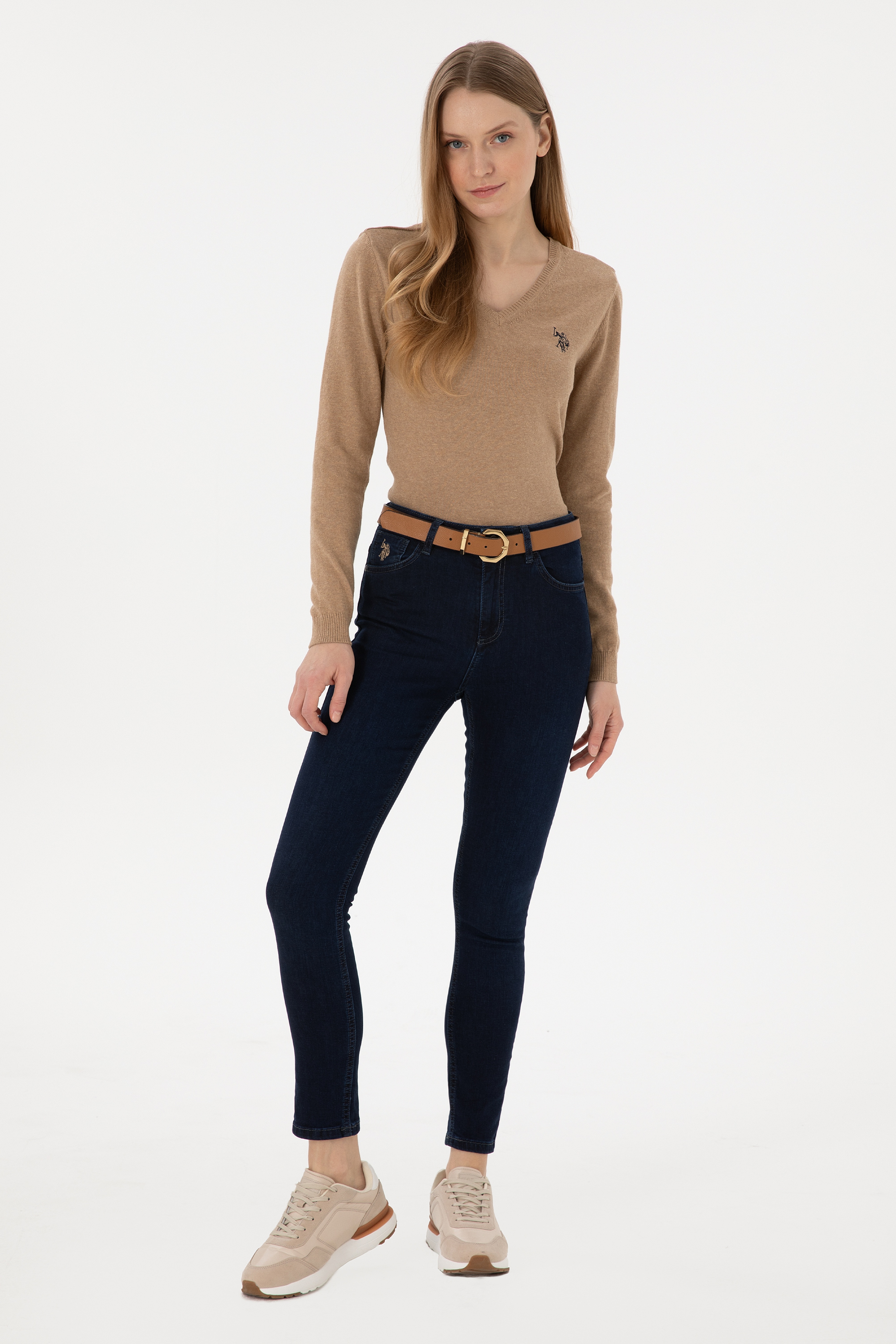 Kadın Mavi Skinny Fit Jean Pantolon - Image 1