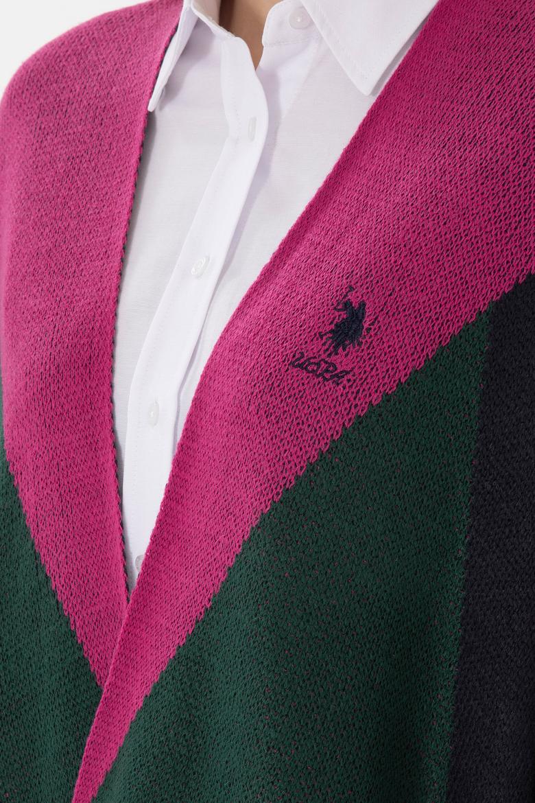 Kadın Lacivert Triko Panço - 50293029003