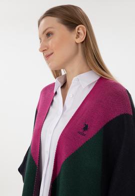 Kadın Lacivert Triko Panço - 50293029003