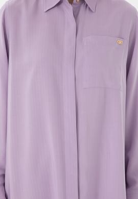 Kadın Lila Mini Boy Dokuma Elbise - 50301228066