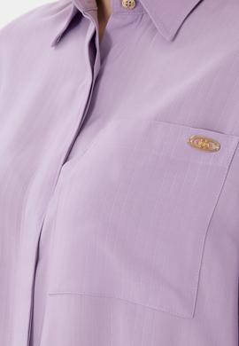 Kadın Lila Mini Boy Dokuma Elbise - 50301228066