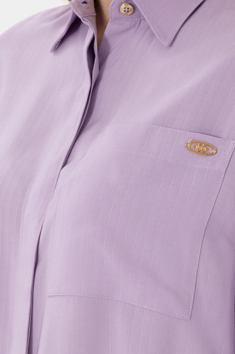 Kadın Lila Mini Boy Dokuma Elbise