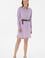 Kadın Lila Mini Boy Dokuma Elbise