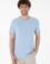 Erkek Regular Fit Bisiklet Yaka Mavi Basic Tişört