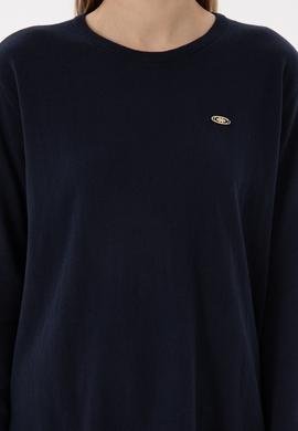 Kadın Lacivert Bisiklet Yaka Basic Kazak - 50293510010