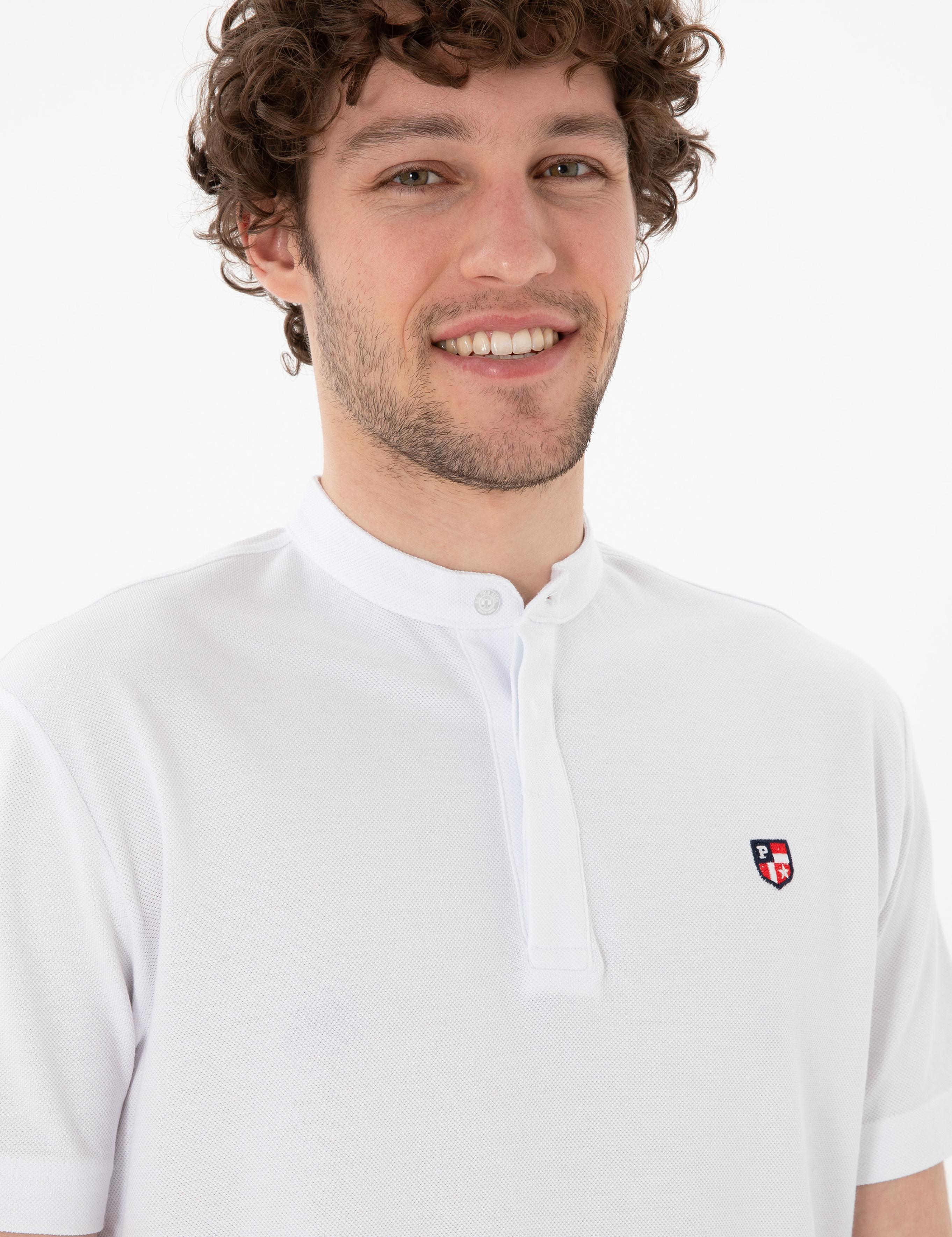 تی شرت یقه دیپلمات آستین کوتاه رگولار یقه دیپلمات مردانه یو اس پولو | U.S. Polo Assn. - تصویر 3