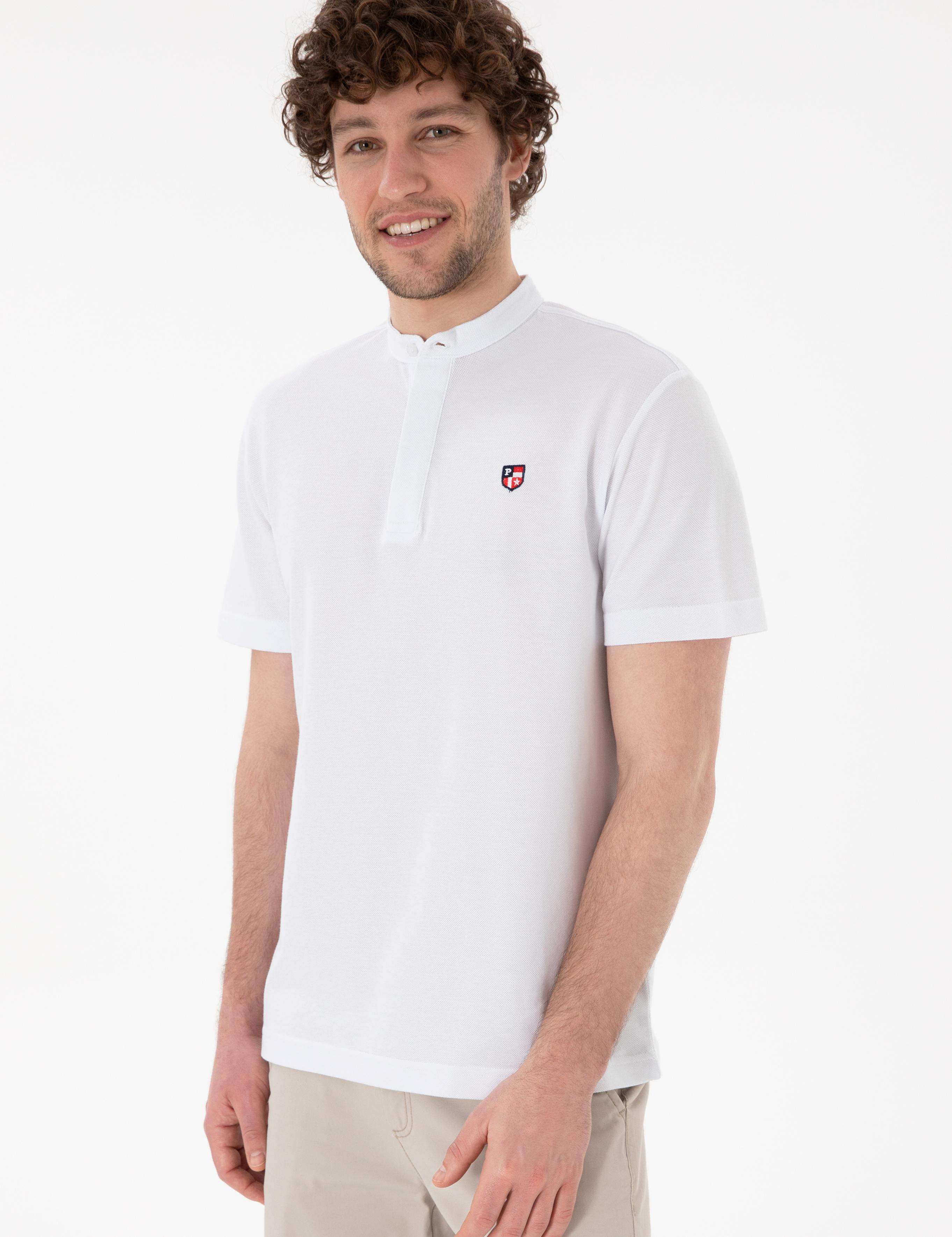 تی شرت یقه دیپلمات آستین کوتاه رگولار یقه دیپلمات مردانه یو اس پولو | U.S. Polo Assn. - تصویر 2