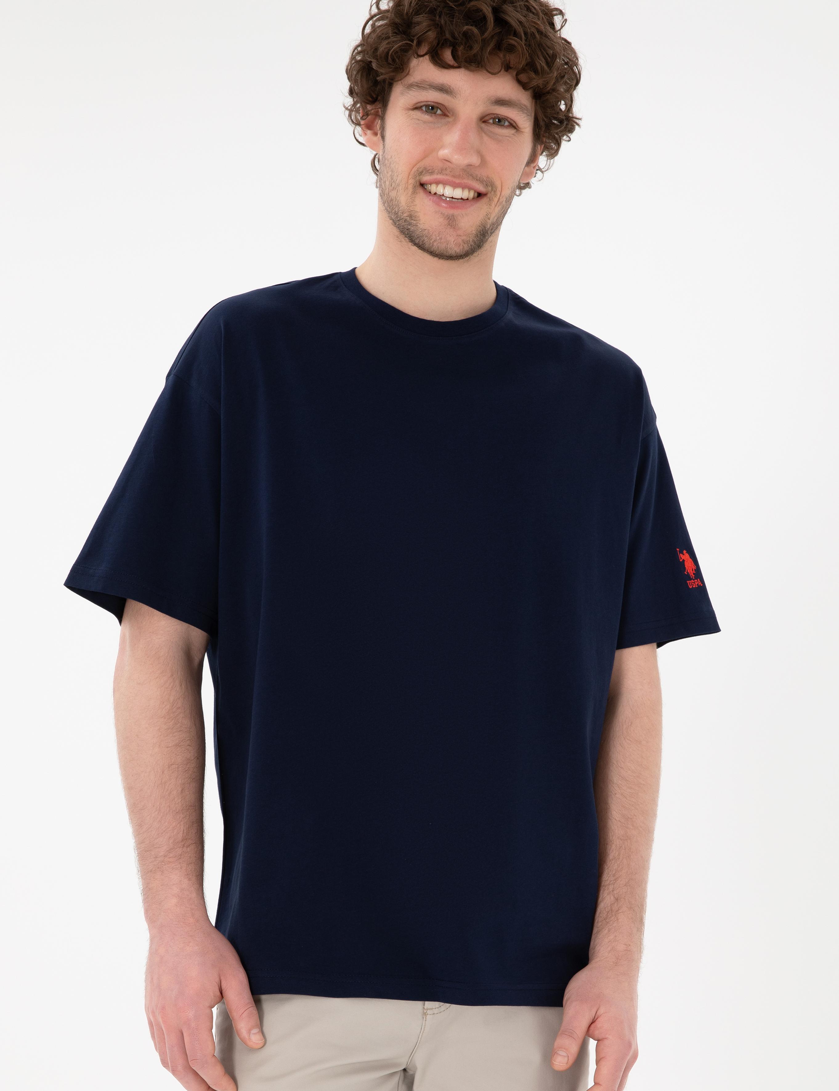 تی شرت یقه گرد آستین کوتاه Oversize یقه گرد مردانه یو اس پولو | U.S. Polo Assn. - تصویر 2