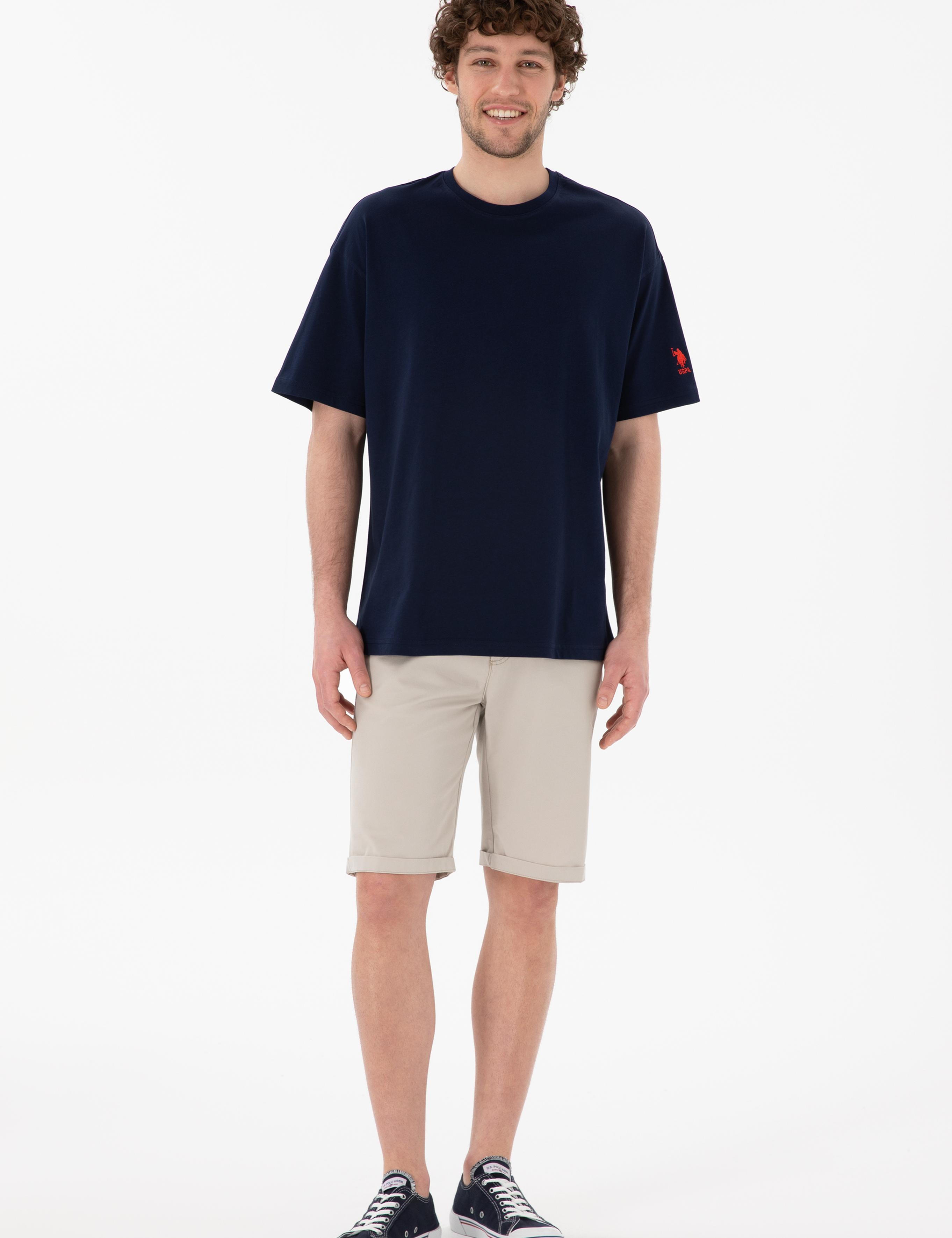 تی شرت یقه گرد آستین کوتاه Oversize یقه گرد مردانه یو اس پولو | U.S. Polo Assn. - تصویر 5