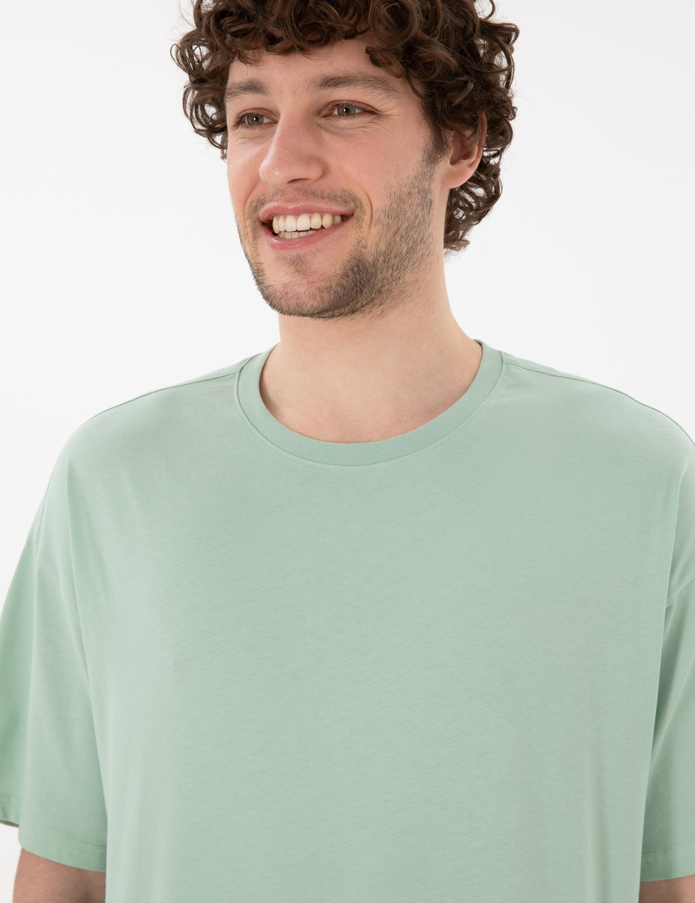 تی شرت یقه گرد آستین کوتاه Oversize یقه گرد مردانه یو اس پولو | U.S. Polo Assn. - تصویر 3