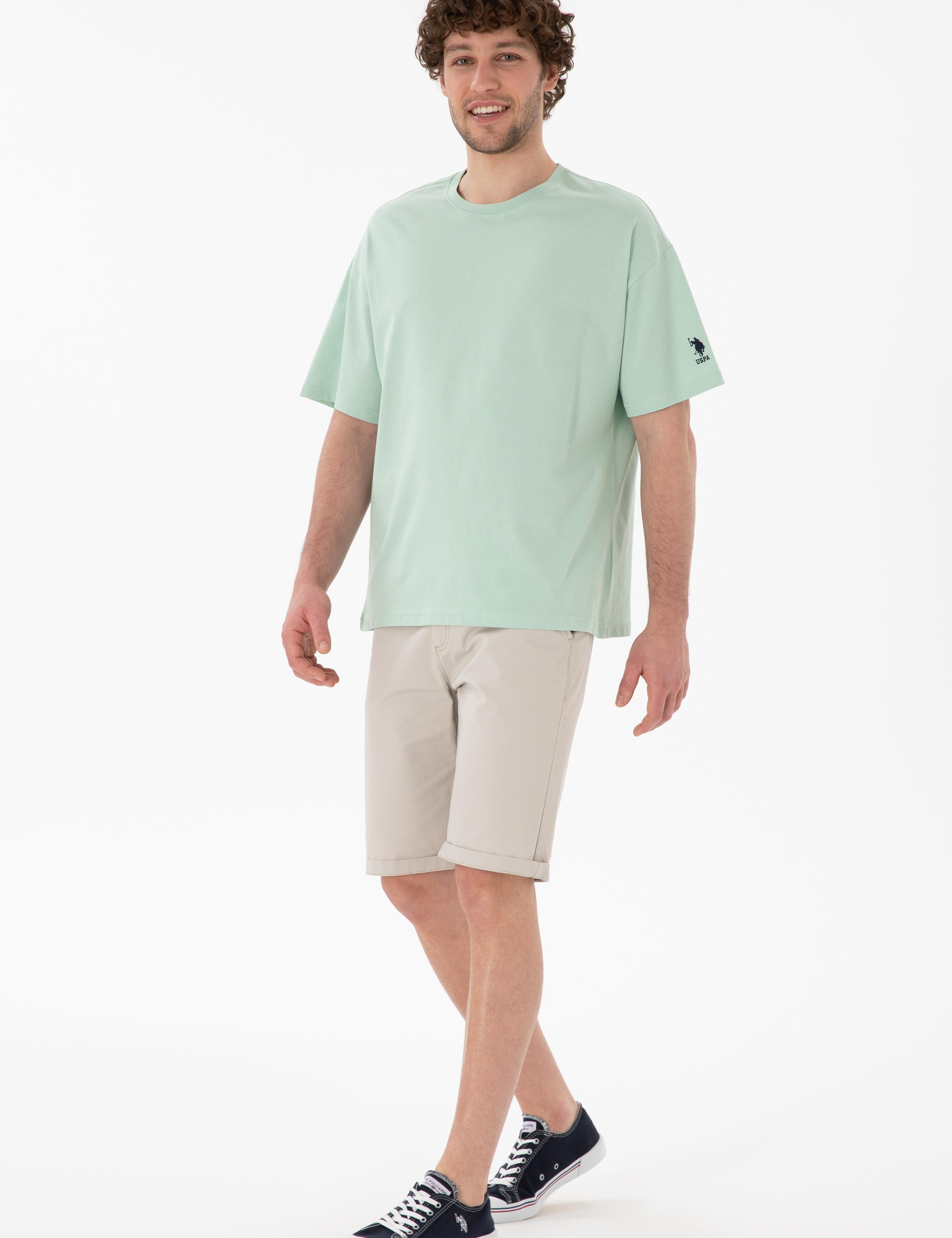 تی شرت یقه گرد آستین کوتاه Oversize یقه گرد مردانه یو اس پولو | U.S. Polo Assn. - تصویر 5