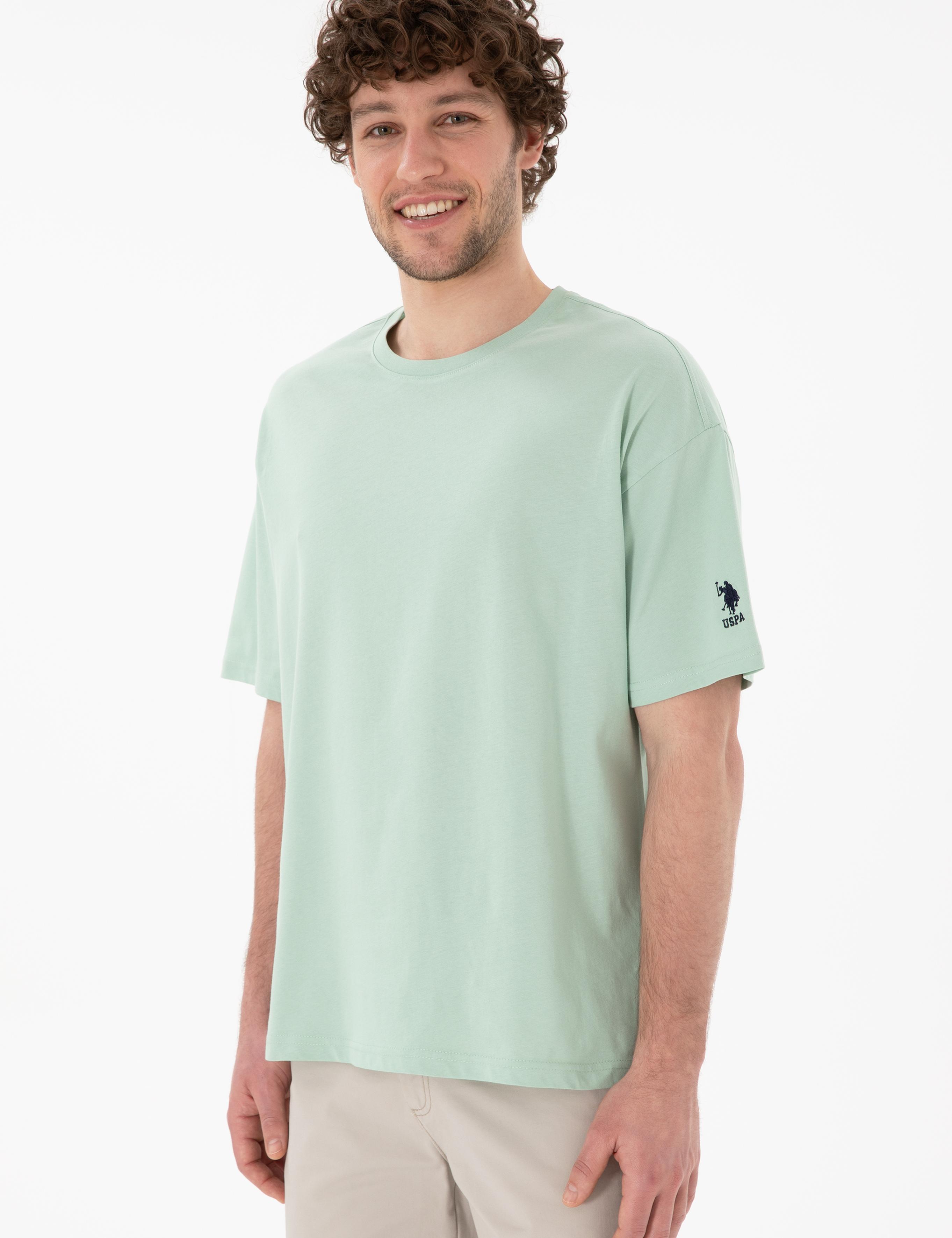 تی شرت یقه گرد آستین کوتاه Oversize یقه گرد مردانه یو اس پولو | U.S. Polo Assn. - تصویر 4