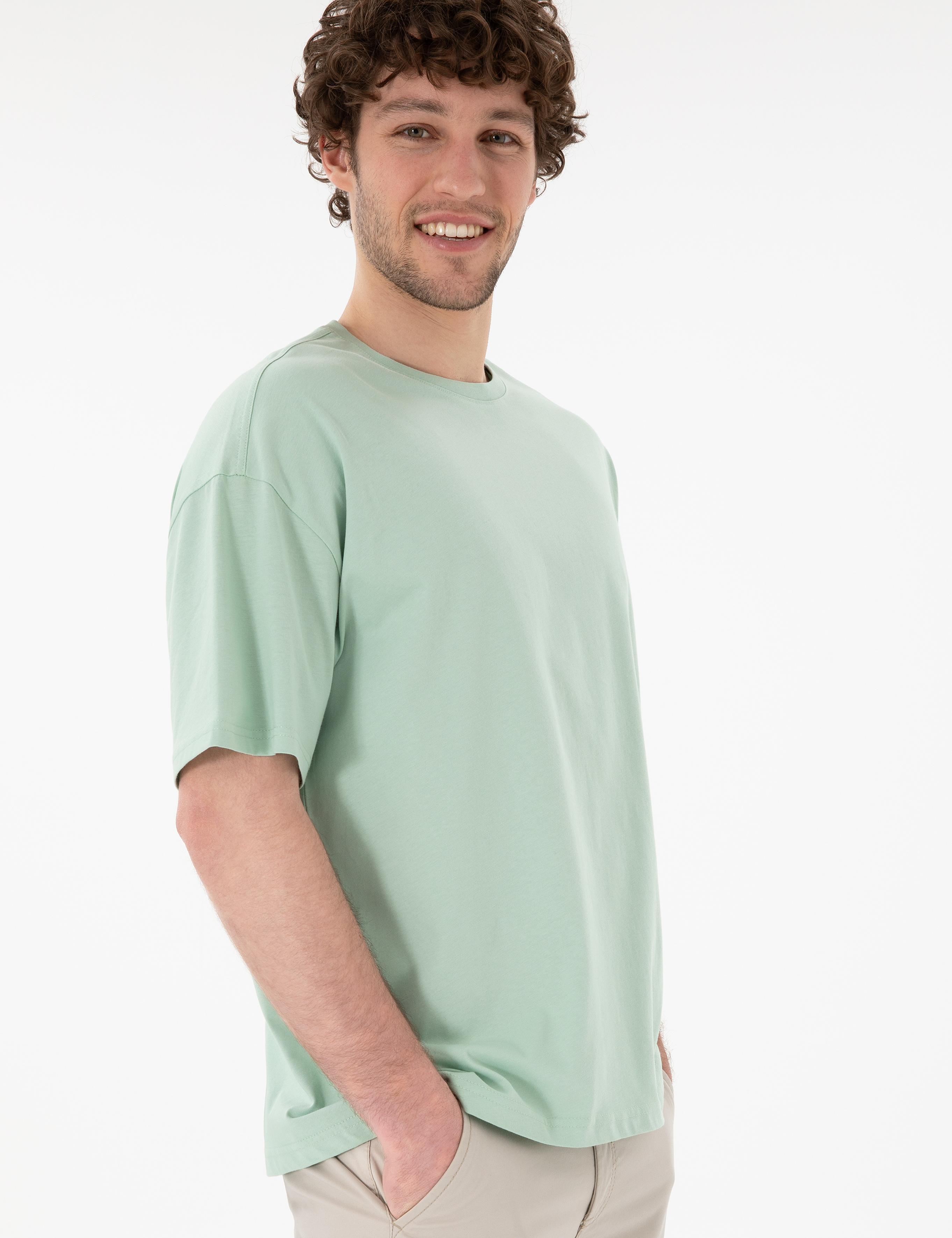 تی شرت یقه گرد آستین کوتاه Oversize یقه گرد مردانه یو اس پولو | U.S. Polo Assn. - تصویر 2