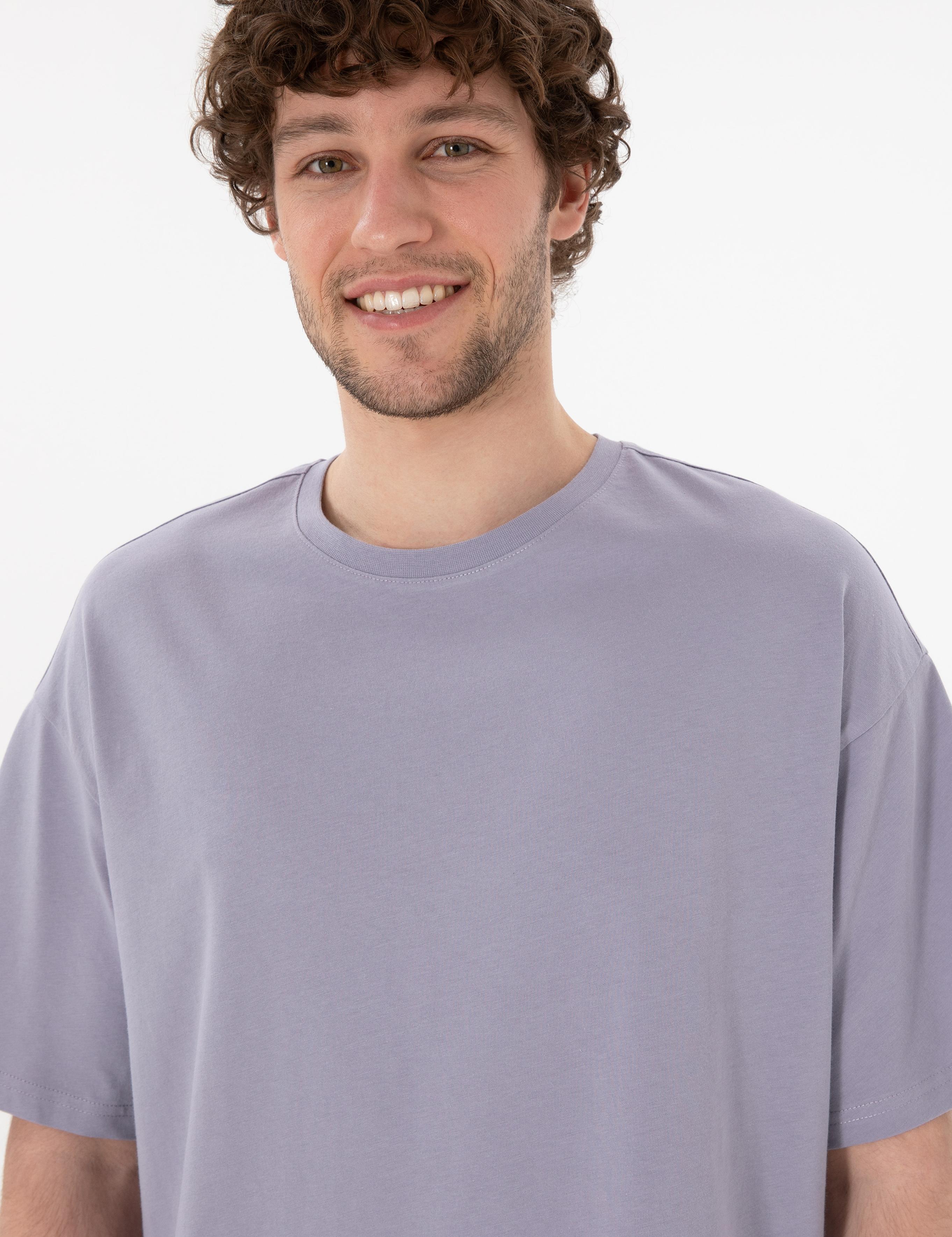 تی شرت یقه گرد آستین کوتاه Oversize یقه گرد مردانه یو اس پولو | U.S. Polo Assn. - تصویر 3