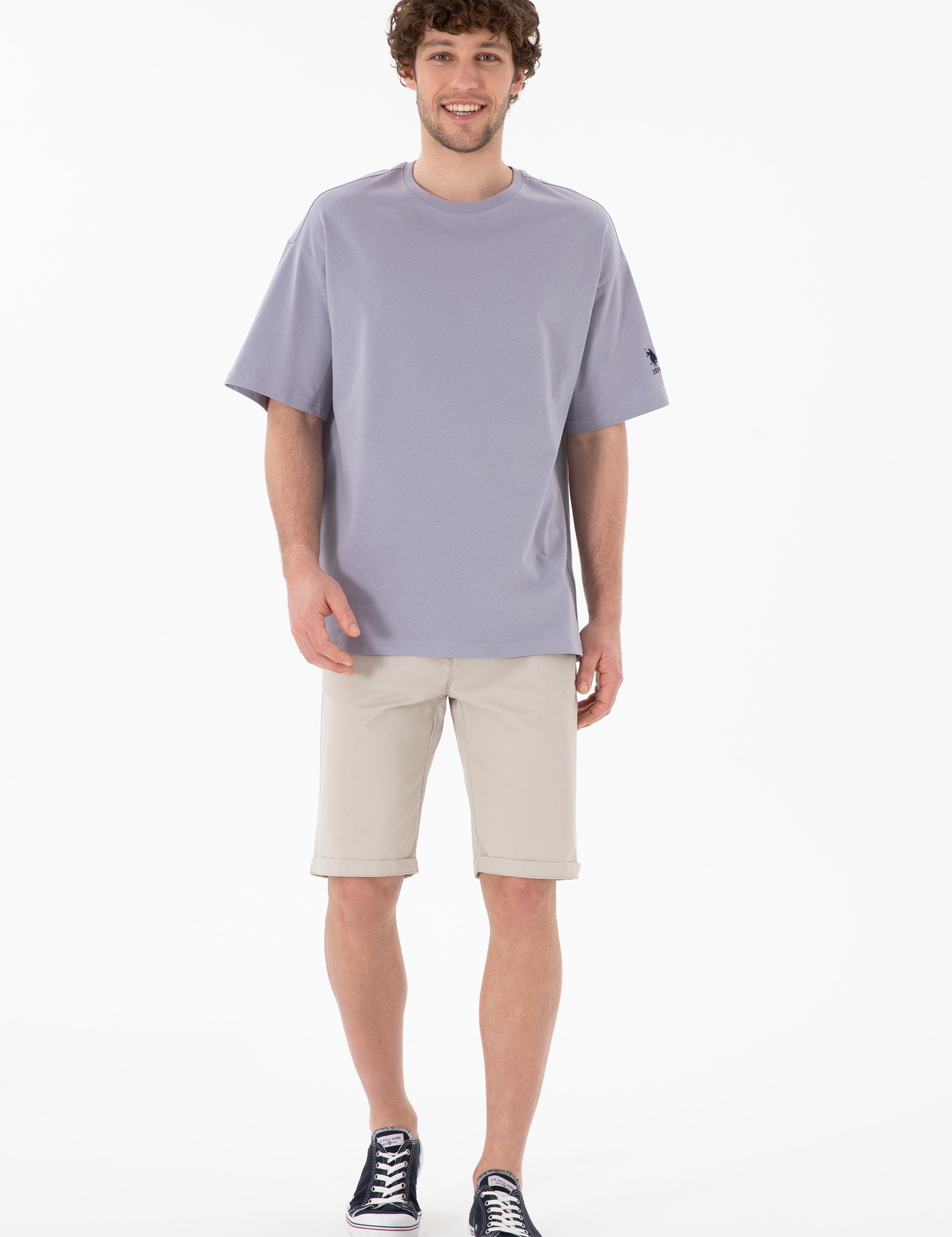 تی شرت یقه گرد آستین کوتاه Oversize یقه گرد مردانه یو اس پولو | U.S. Polo Assn. - تصویر 5