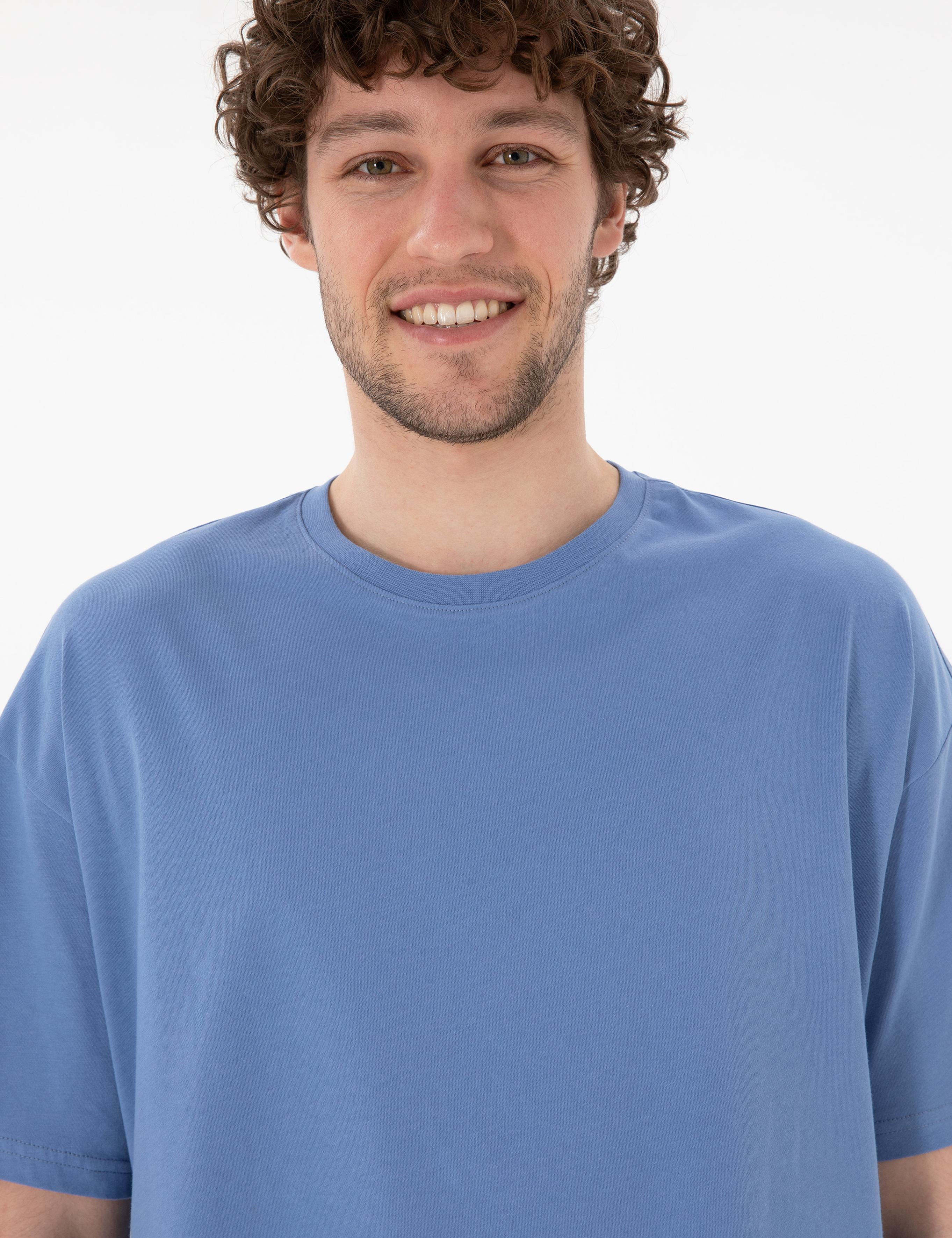 تی شرت یقه گرد آستین کوتاه Oversize یقه گرد مردانه یو اس پولو | U.S. Polo Assn. - تصویر 3
