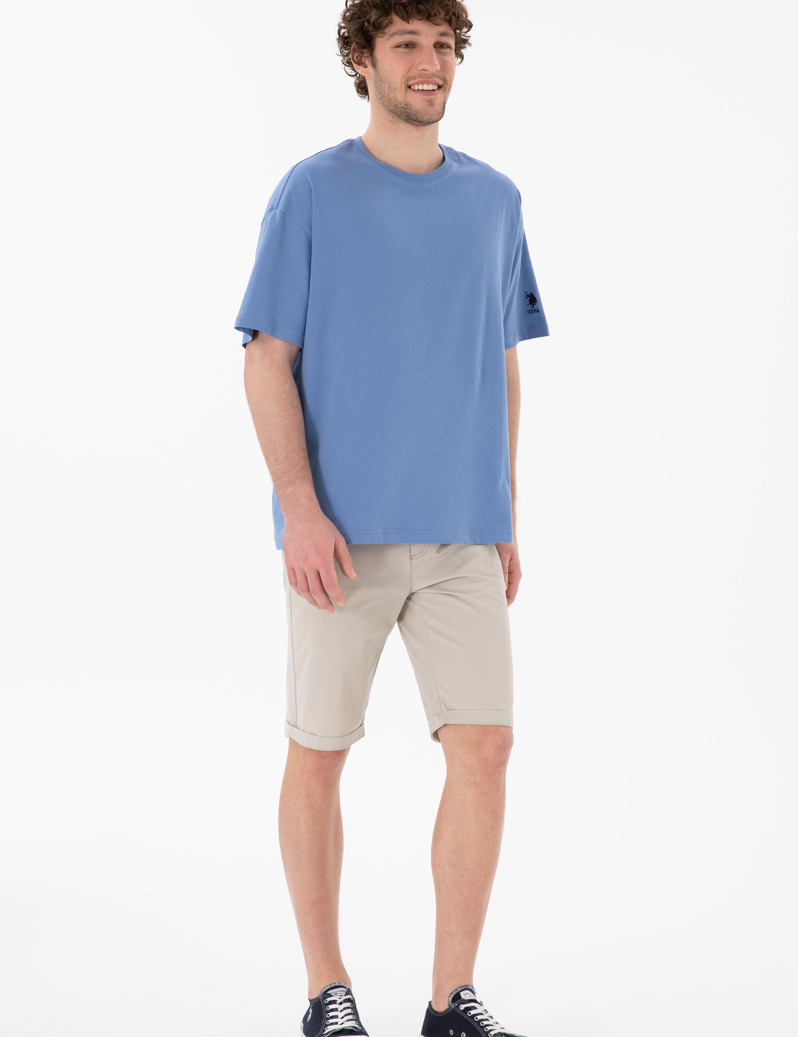 تی شرت یقه گرد آستین کوتاه Oversize یقه گرد مردانه یو اس پولو | U.S. Polo Assn. - تصویر 5