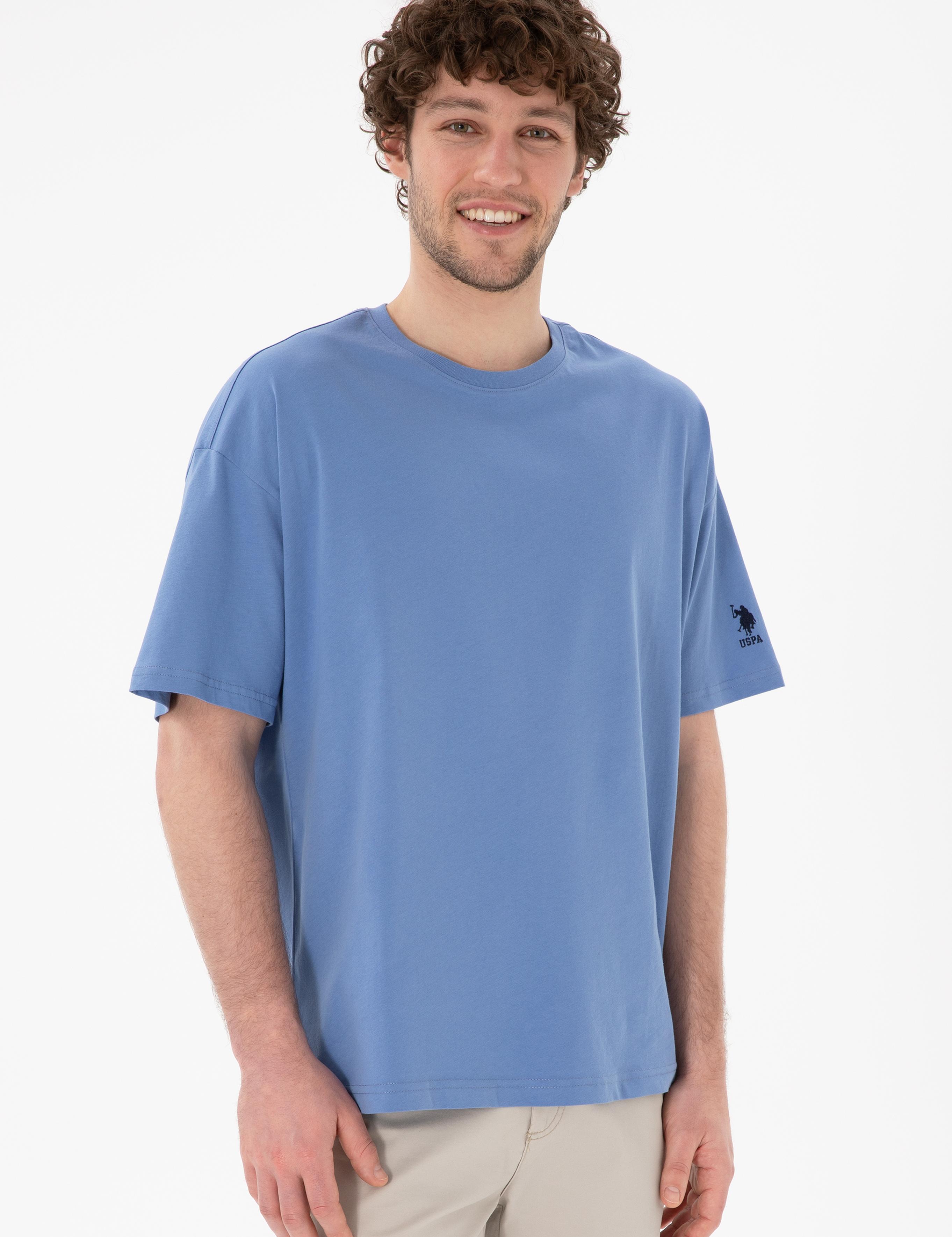 تی شرت یقه گرد آستین کوتاه Oversize یقه گرد مردانه یو اس پولو | U.S. Polo Assn. - تصویر 2