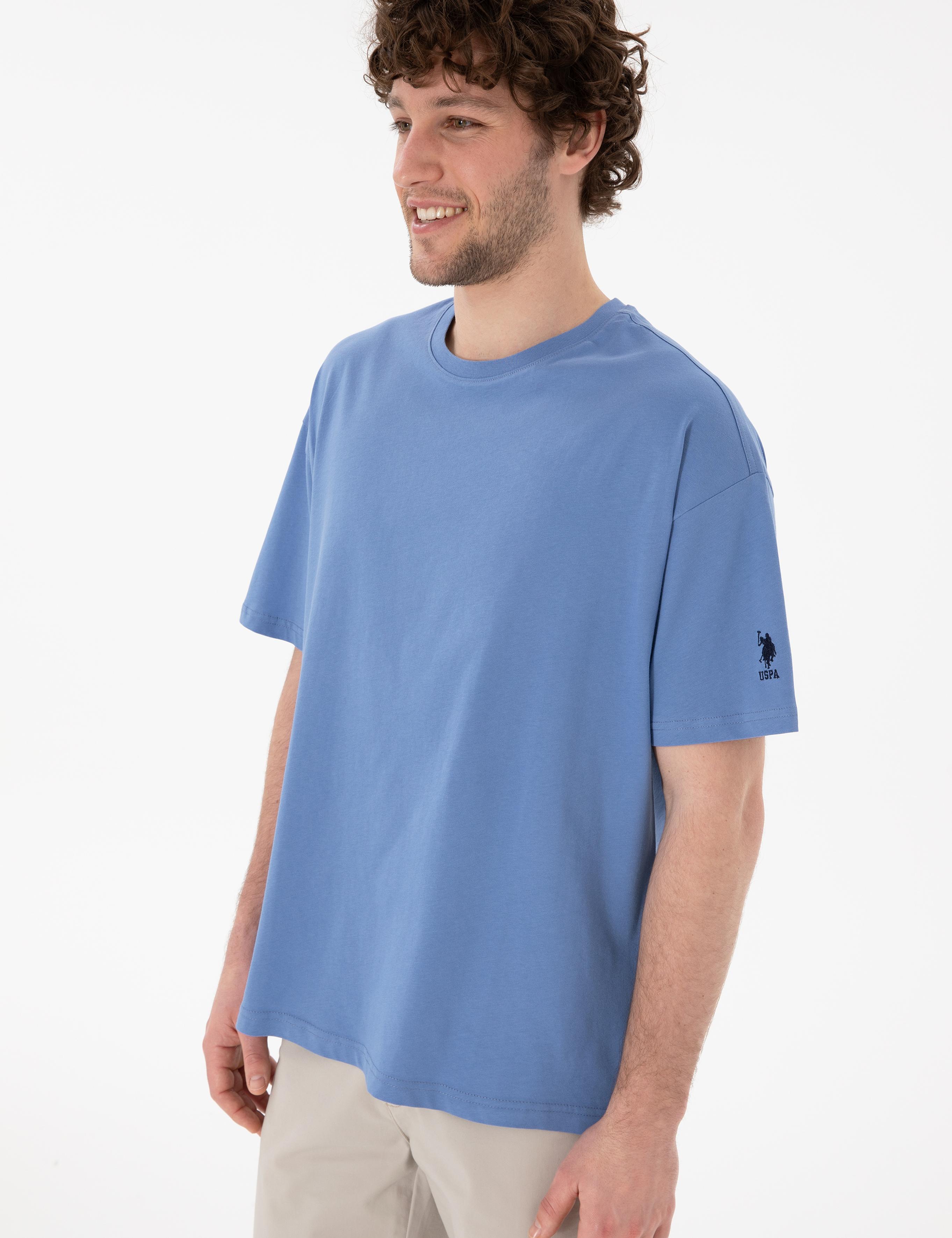 تی شرت یقه گرد آستین کوتاه Oversize یقه گرد مردانه یو اس پولو | U.S. Polo Assn. - تصویر 4