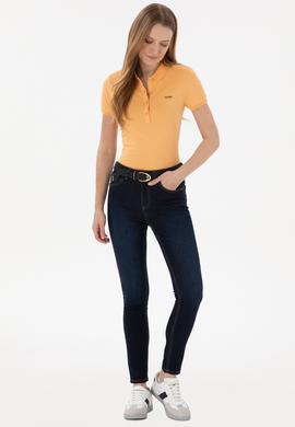 Kadın Koyu Mavi Skinny Fit Jean Pantolon - 50266546002