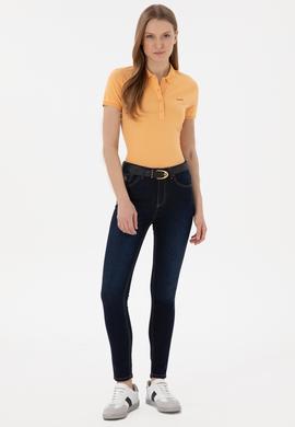 Kadın Koyu Mavi Skinny Fit Jean Pantolon - 50266546002