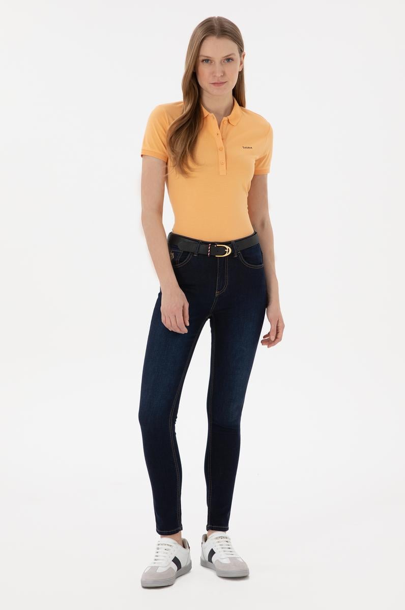 Kadın Koyu Mavi Skinny Fit Jean Pantolon