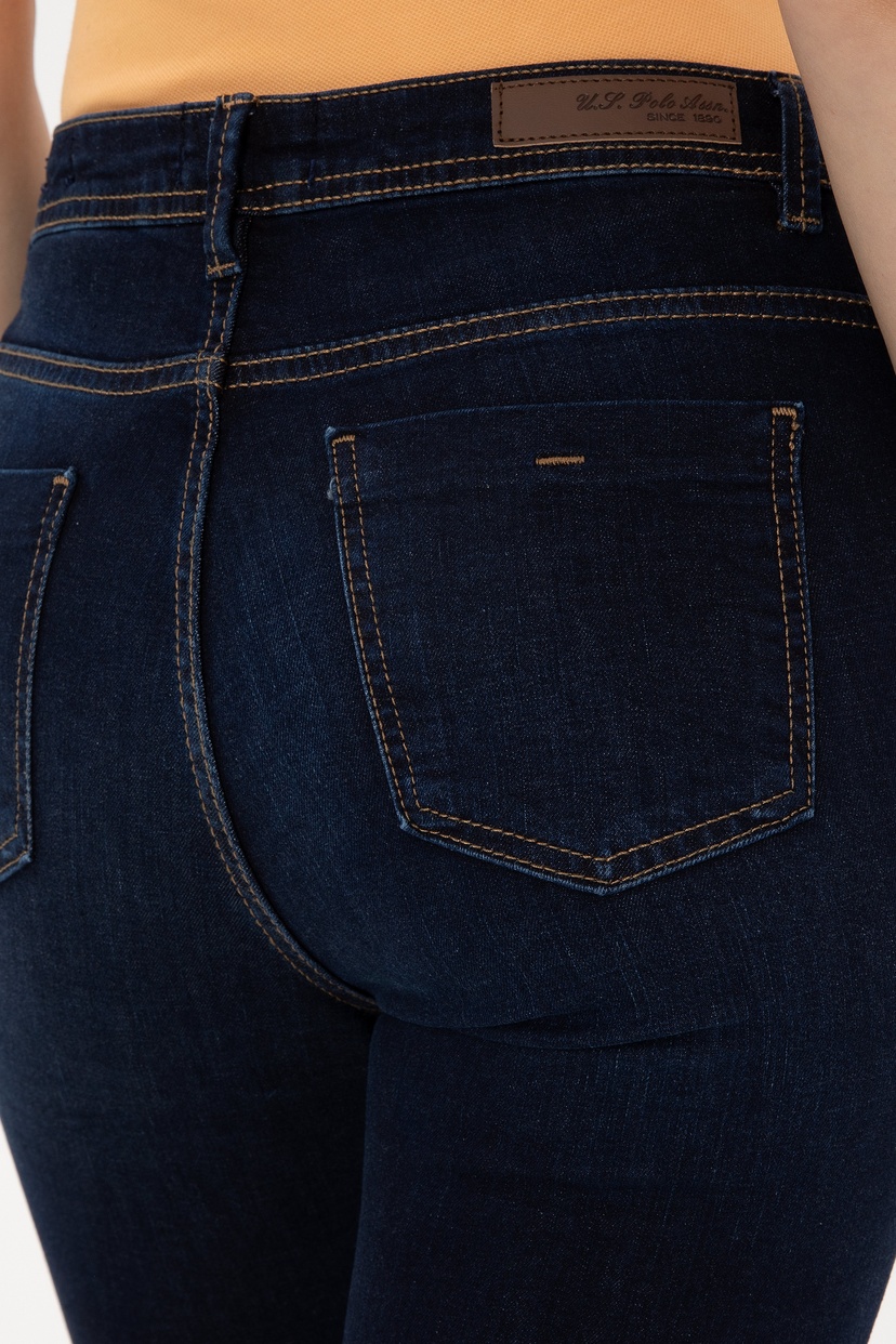 Kadın Koyu Mavi Skinny Fit Jean Pantolon