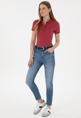 Kadın Mavi Slim High Waist Fit Jean Pantolon - 50266283007