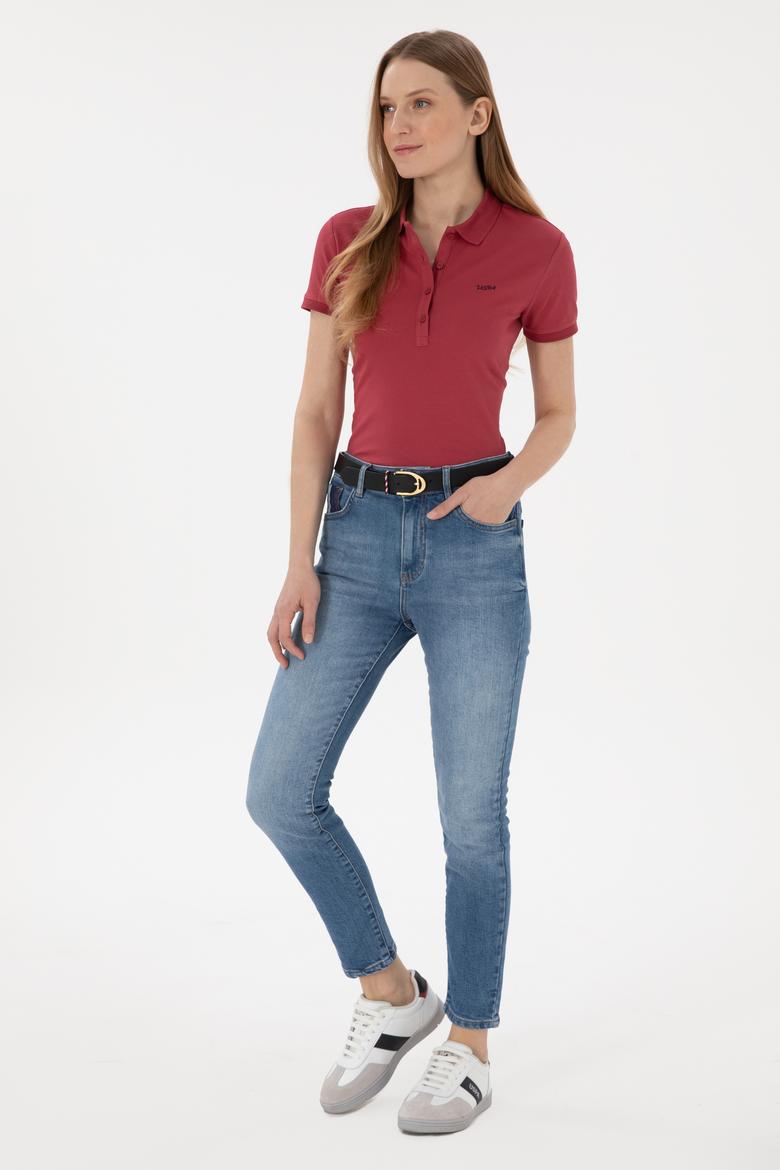 Kadın Mavi Slim High Waist Fit Jean Pantolon - 50266283007