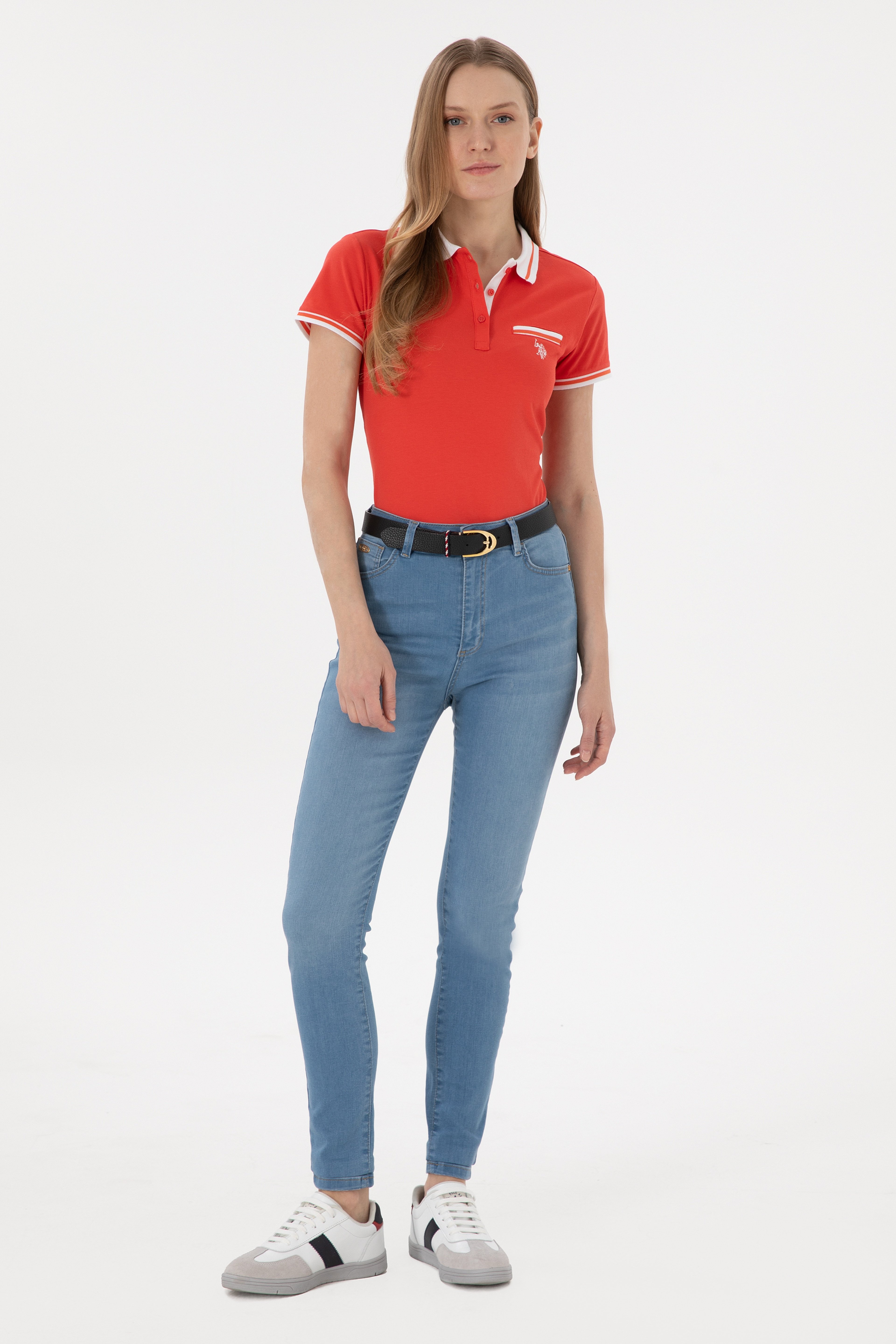 Kadın Açık Mavi Skinny High Waist Fit Jean Pantolon - Image 1