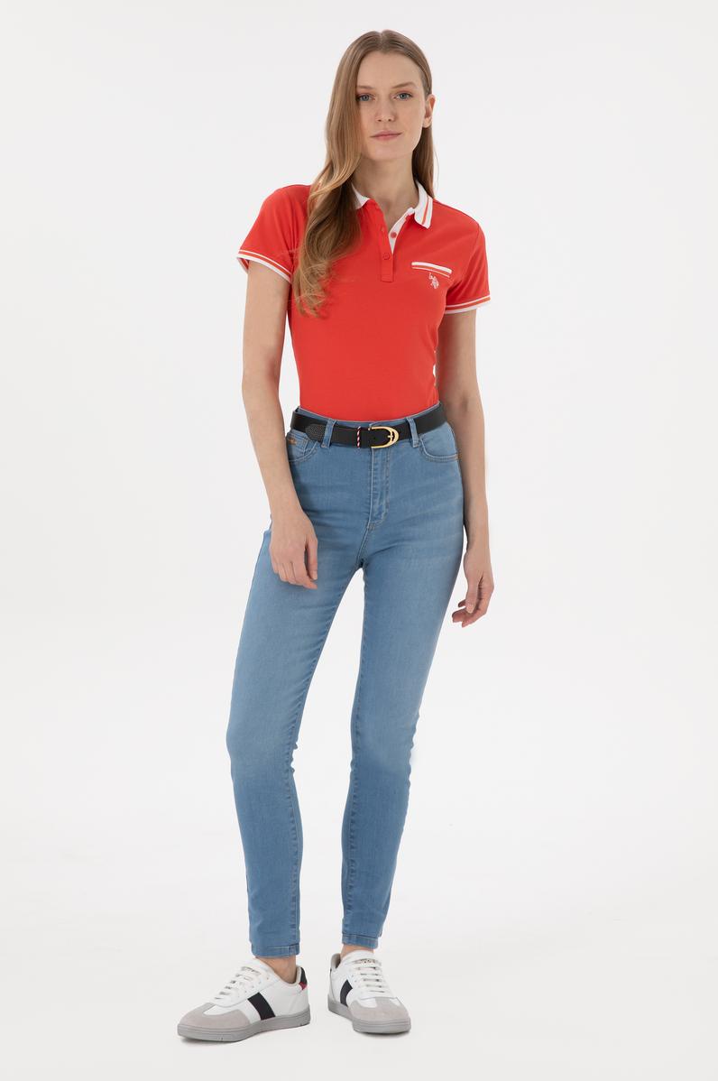 Kadın Açık Mavi Skinny High Waist Fit Jean Pantolon