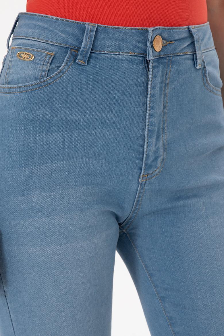 Kadın Açık Mavi Skinny High Waist Fit Jean Pantolon - 50266282003