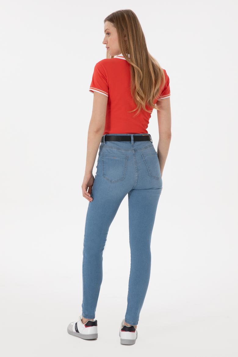 Kadın Açık Mavi Skinny High Waist Fit Jean Pantolon - 50266282003