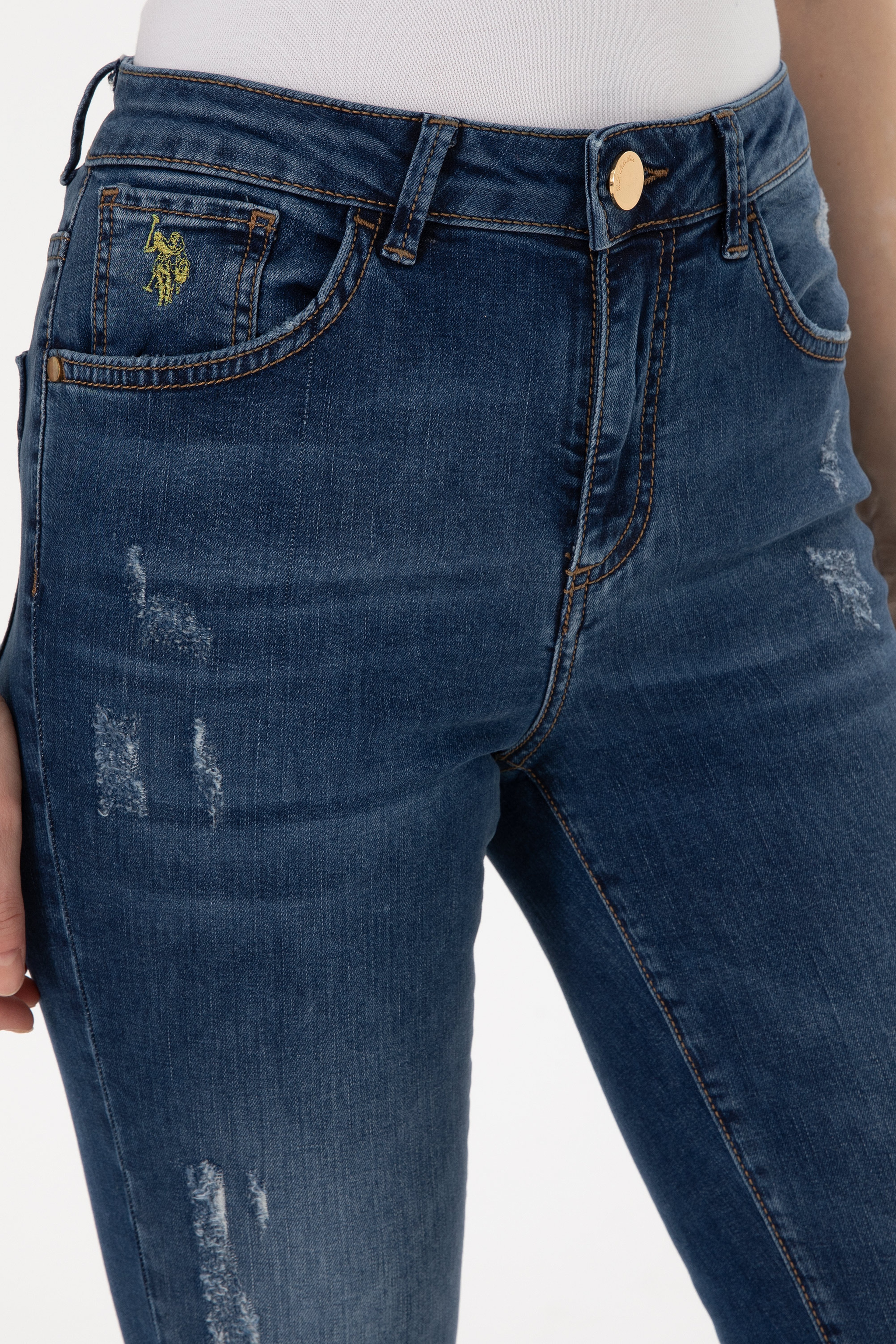 Kadın Mavi Skinny Fit Jean Pantolon